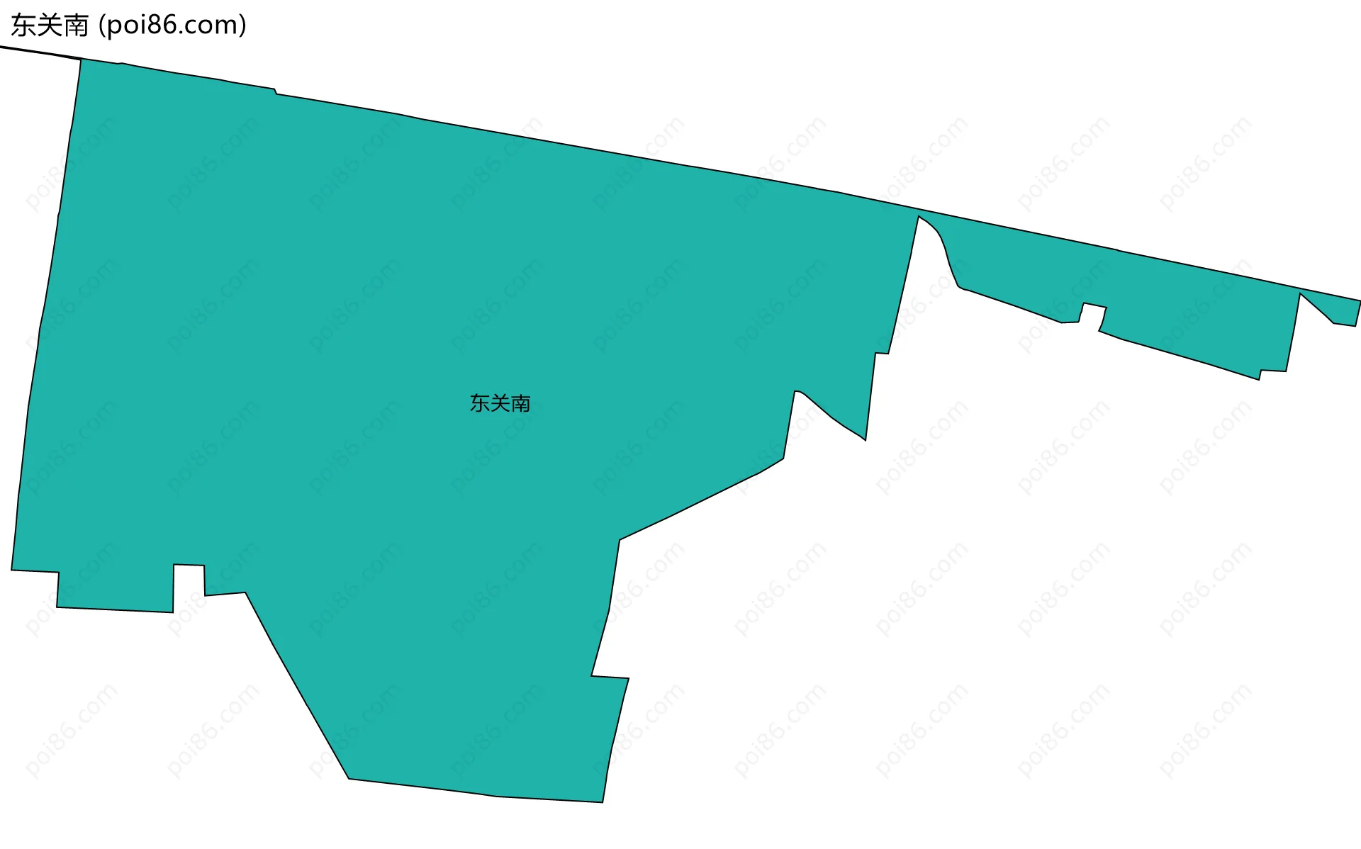 东关南边界地图
