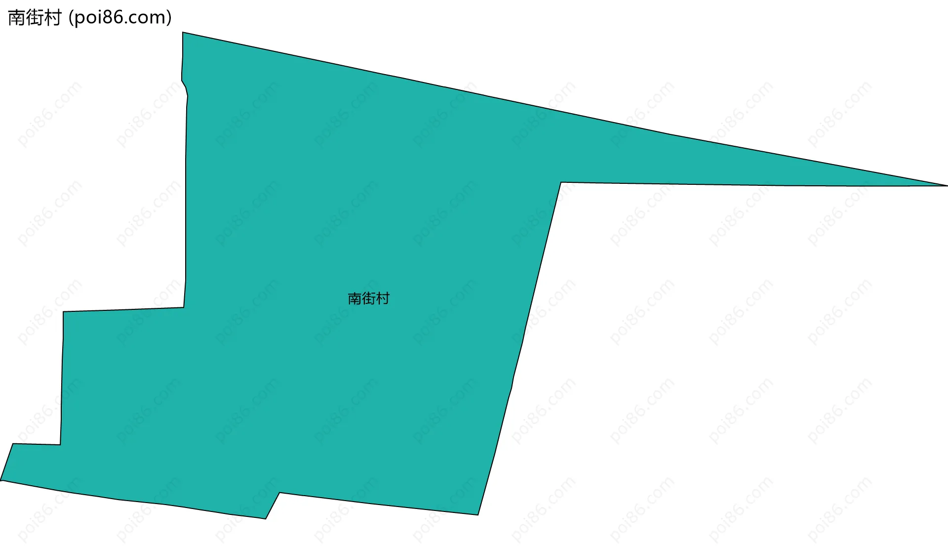 南街村边界地图