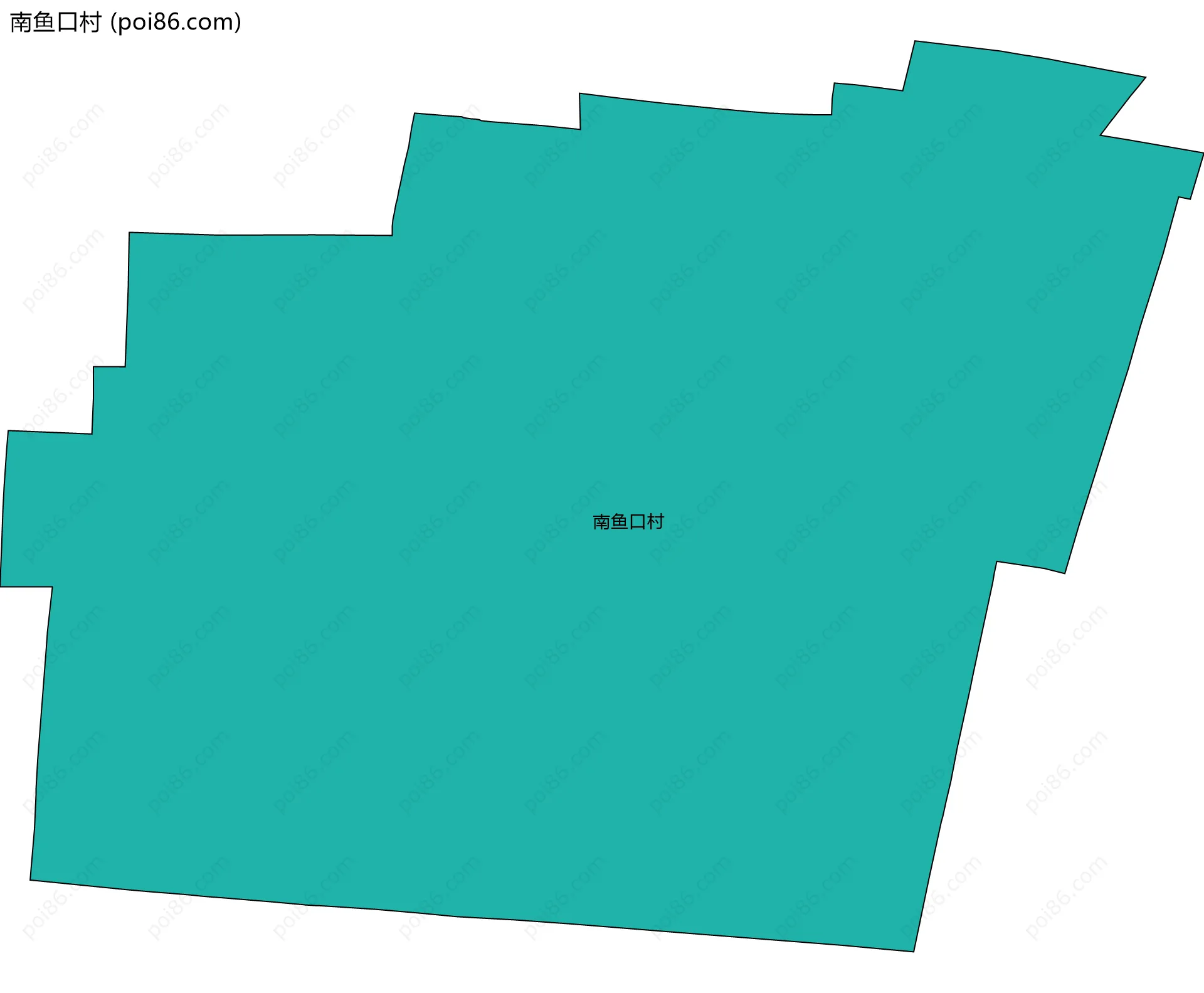 南鱼口村边界地图
