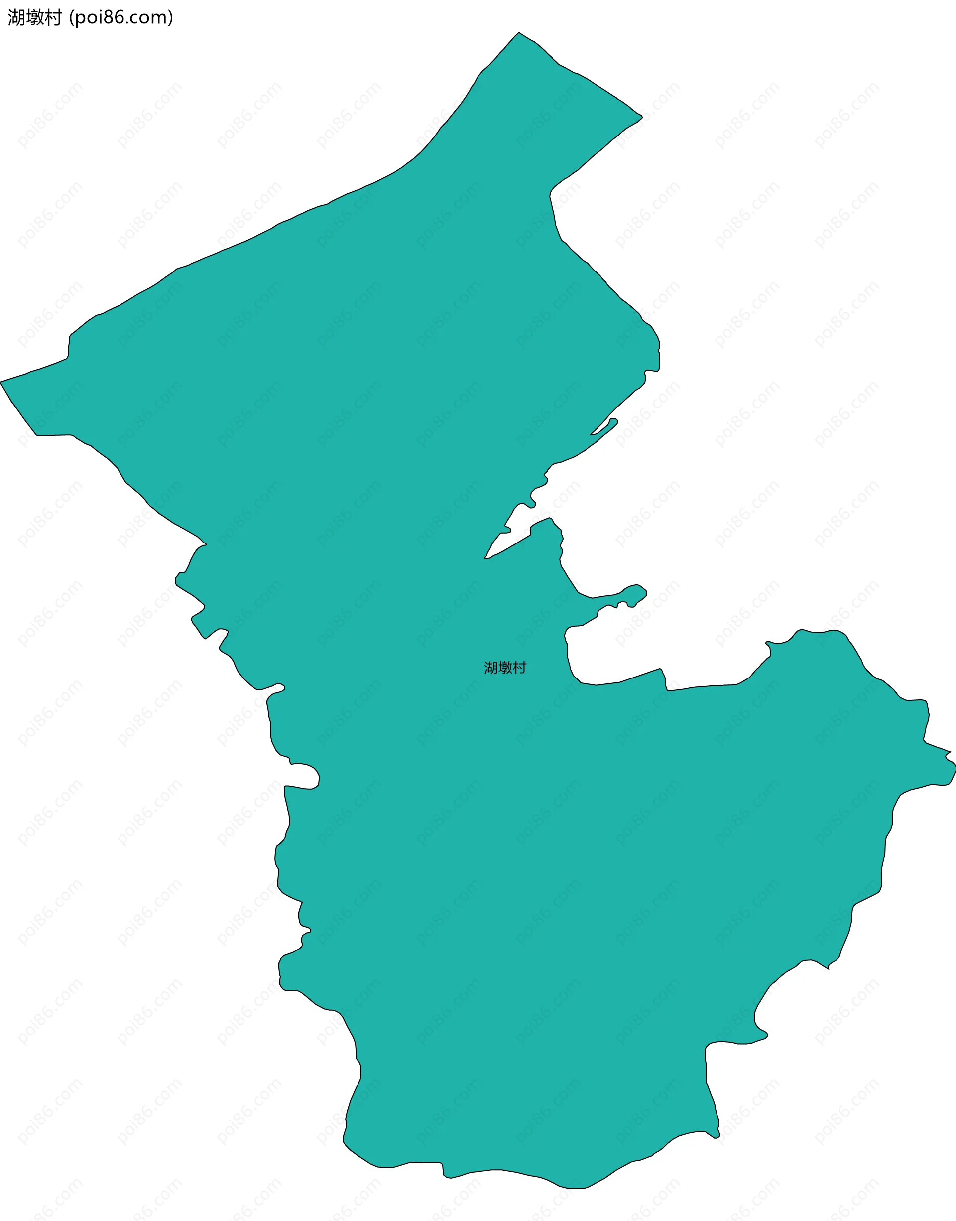 湖墩村边界地图