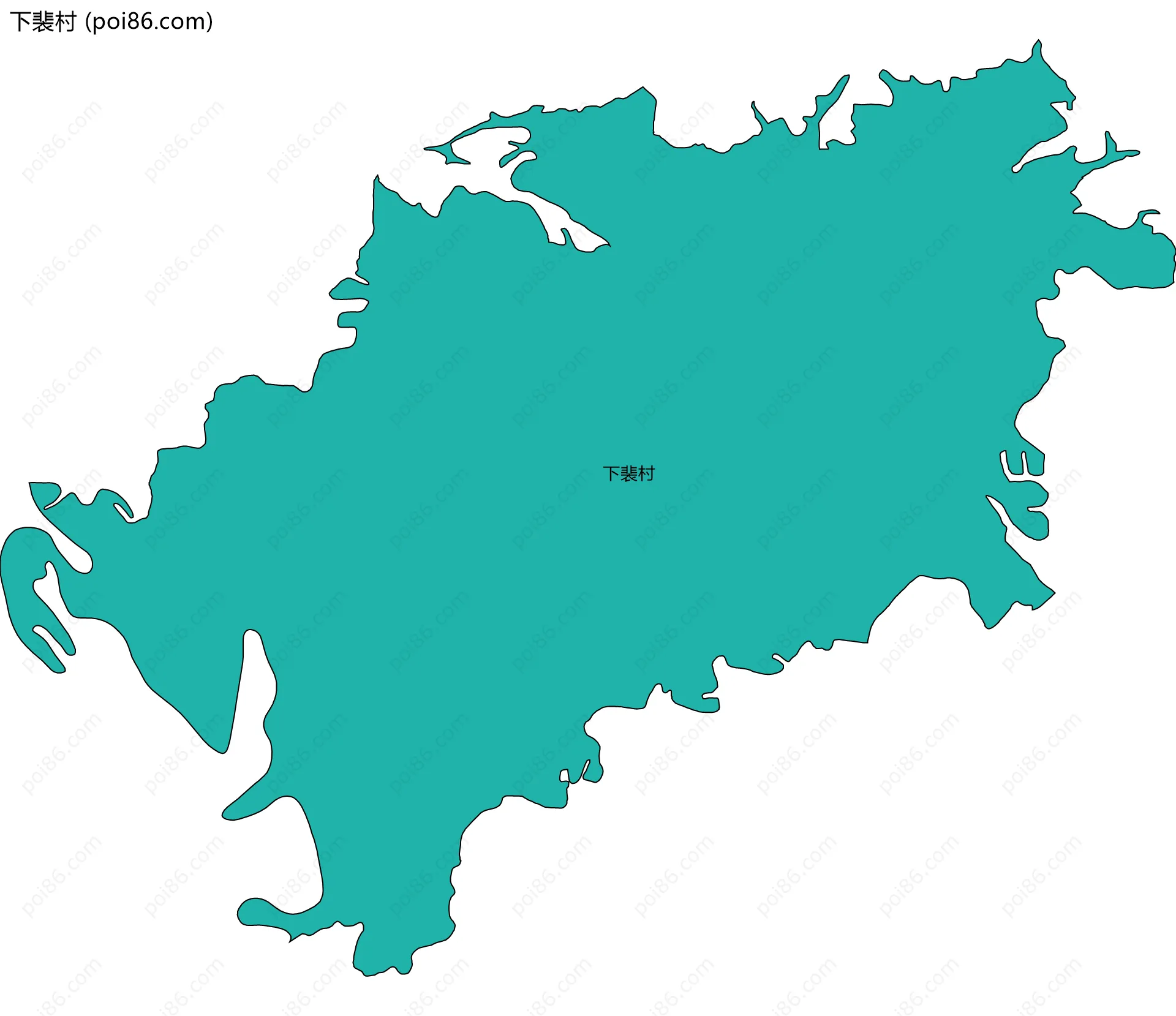 下裴村边界地图