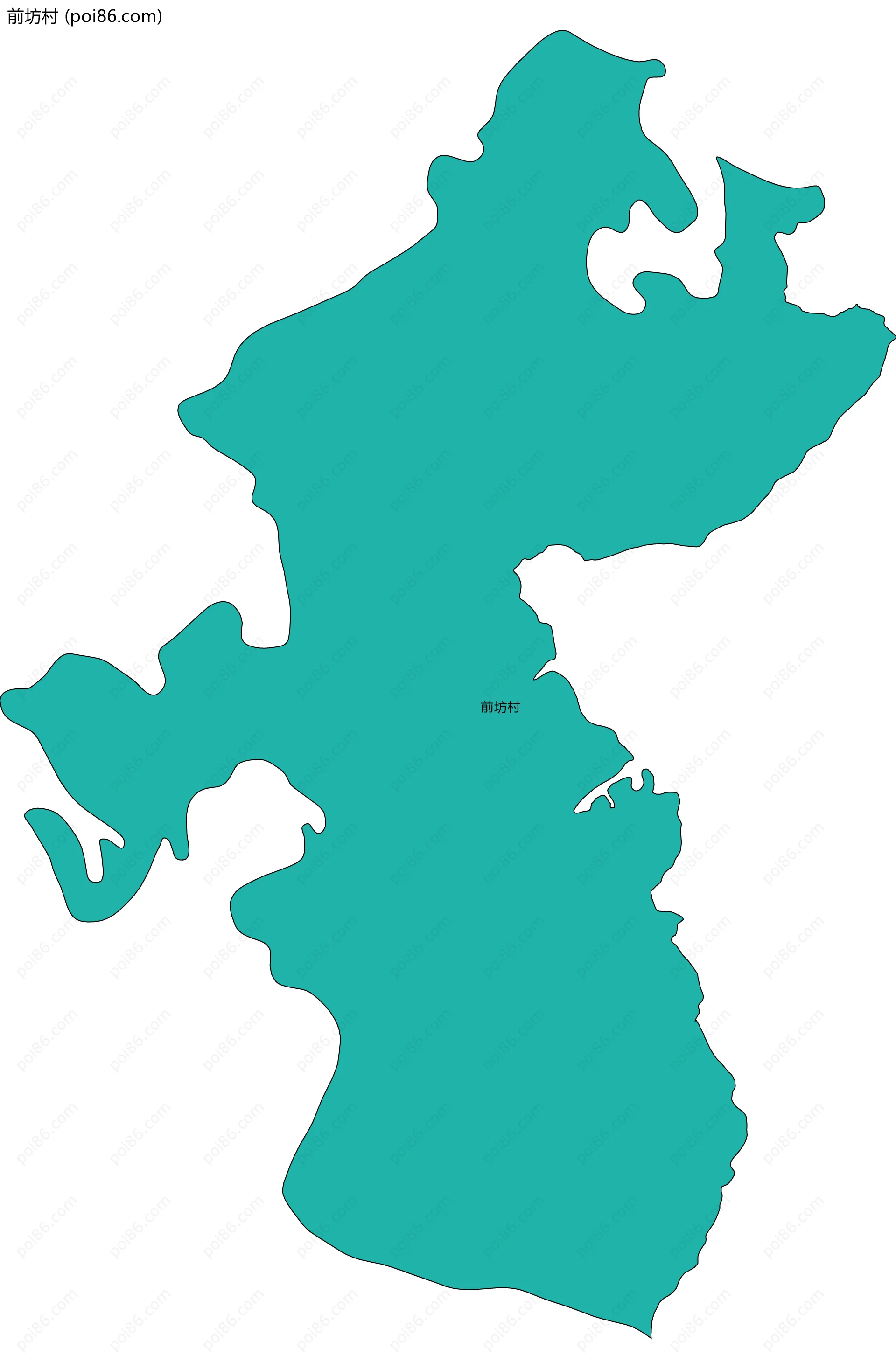 前坊村边界地图