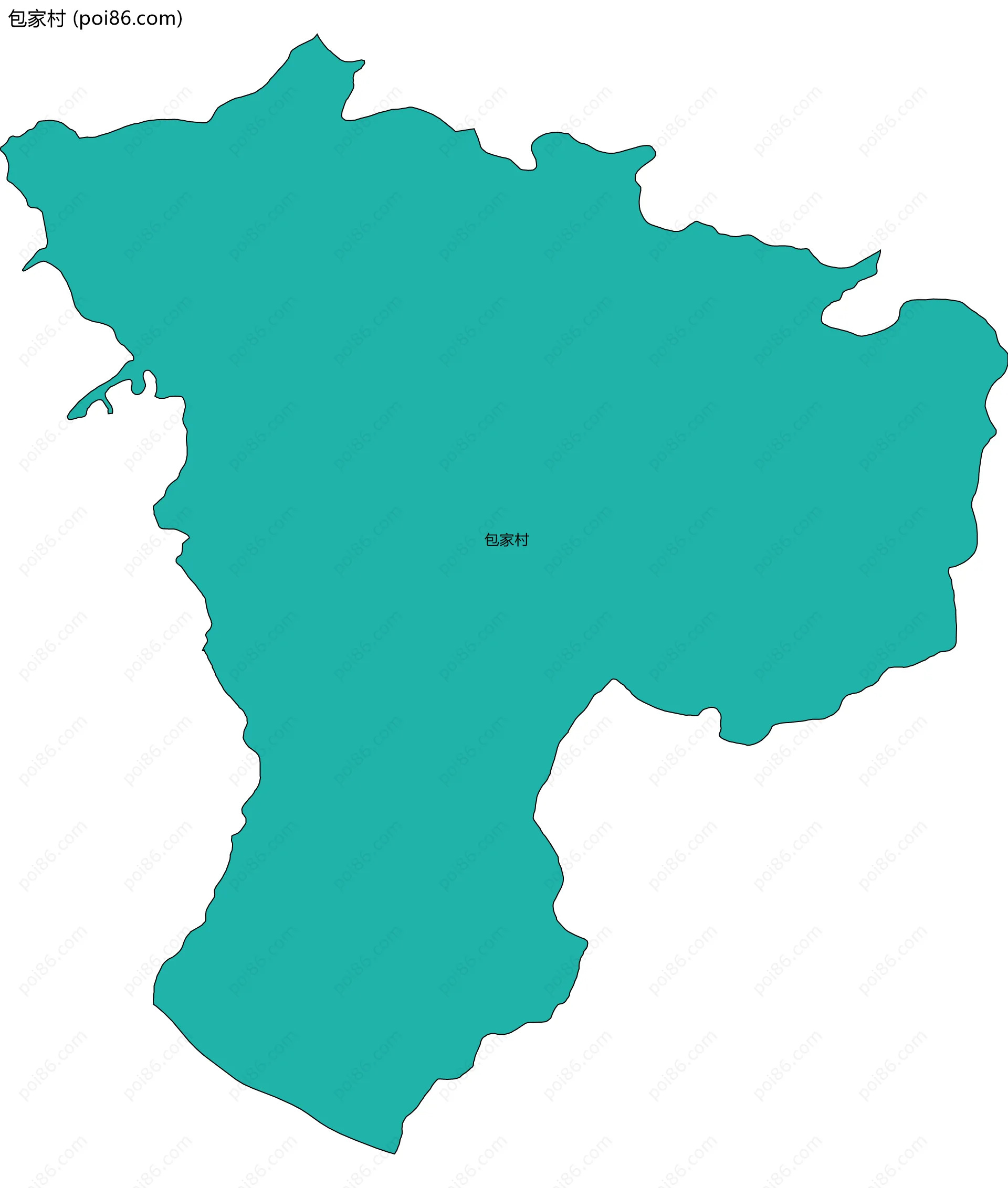 包家村边界地图