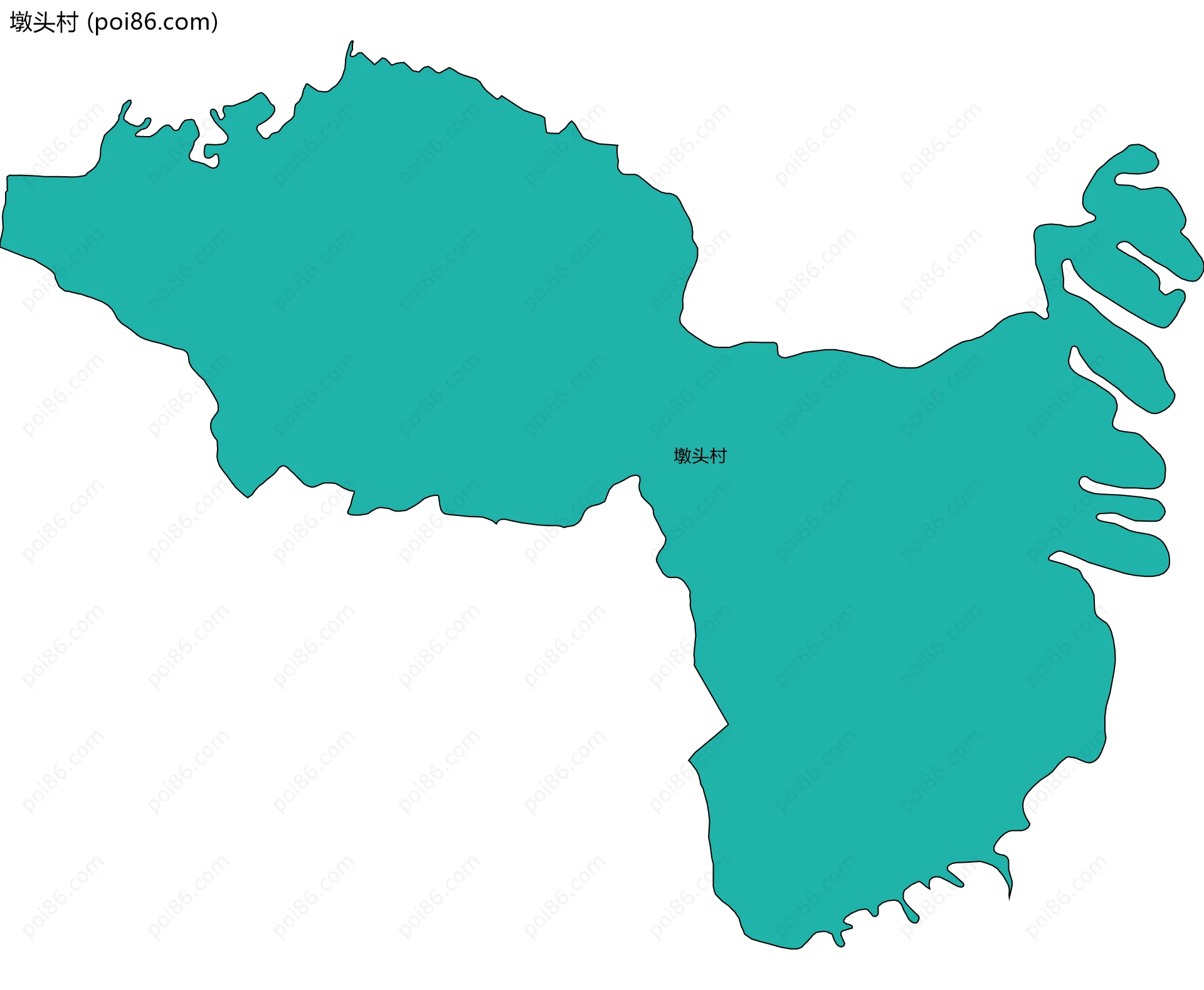 墩头村边界地图