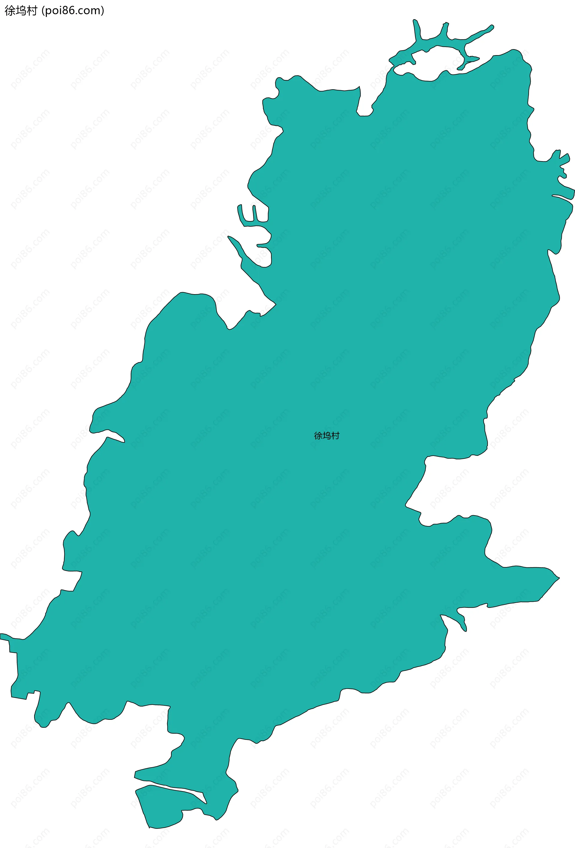 徐坞村边界地图