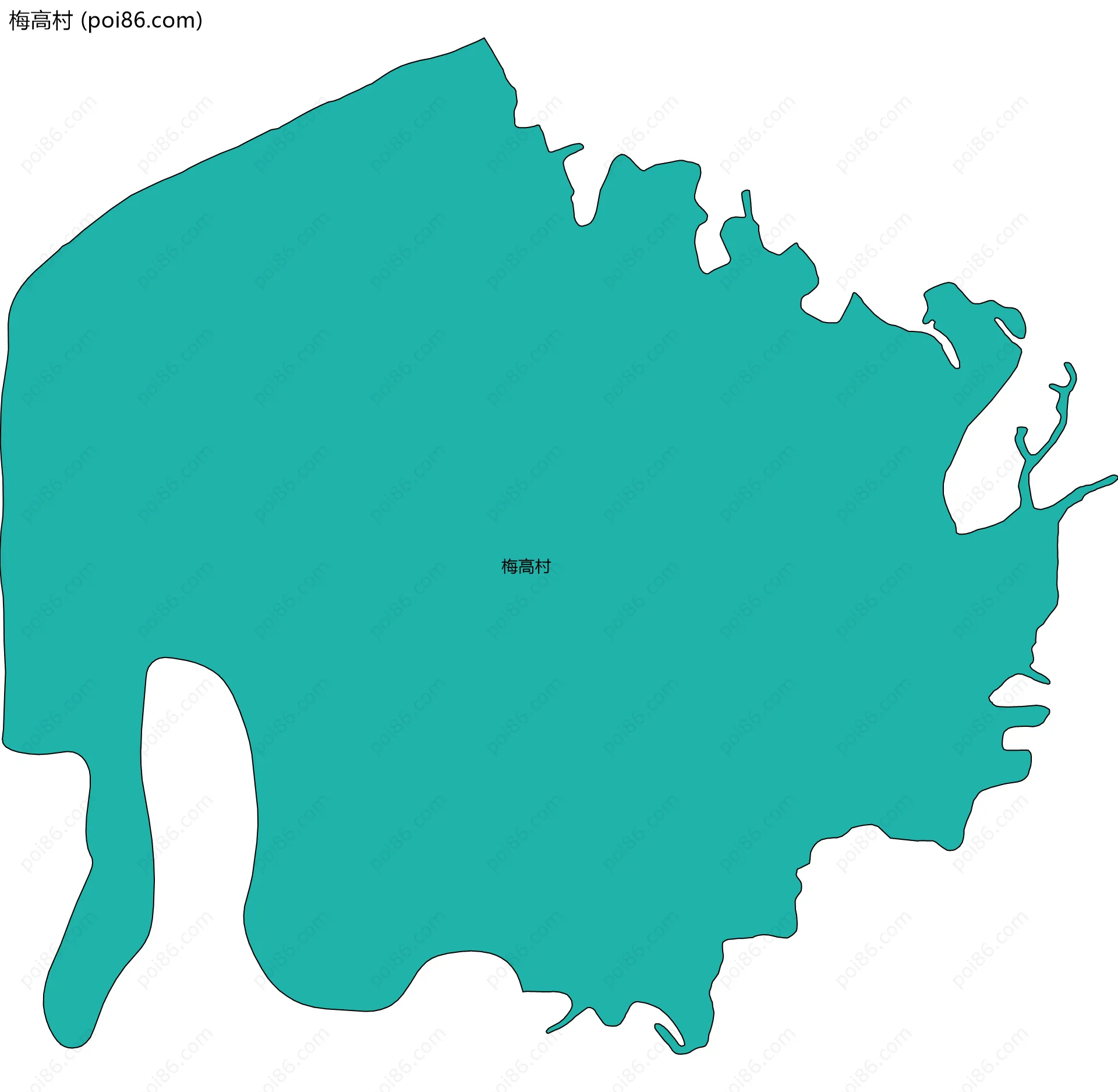 梅高村边界地图