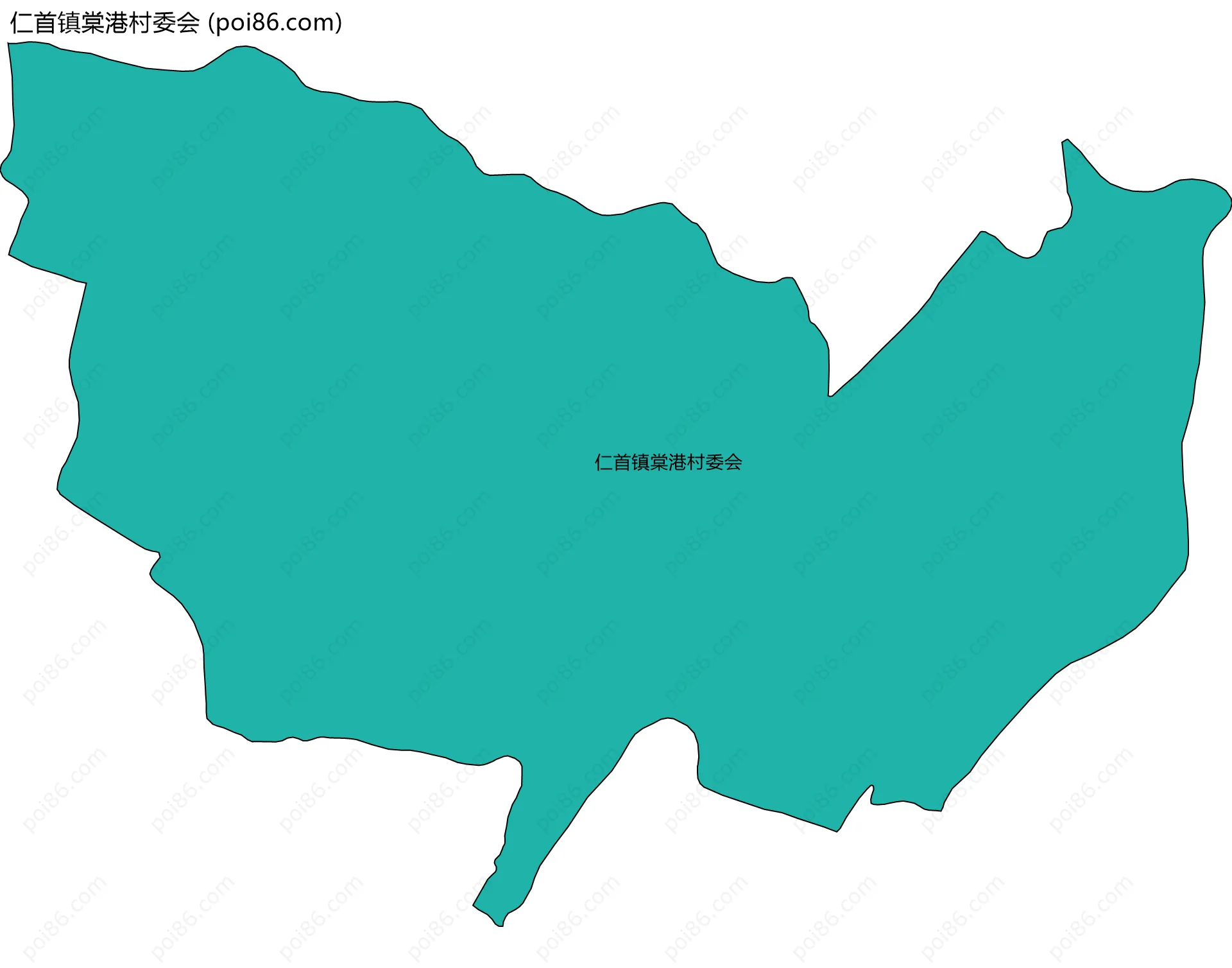 仁首镇棠港村委会边界地图