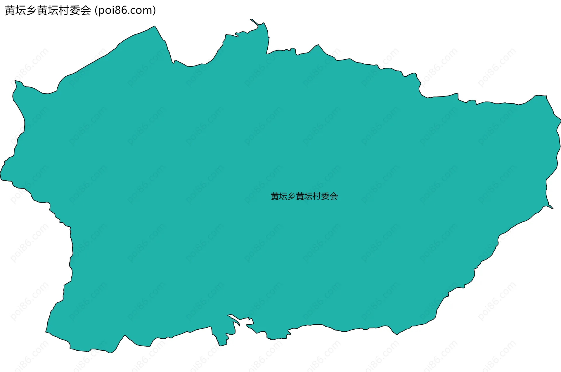 黄坛乡黄坛村委会边界地图