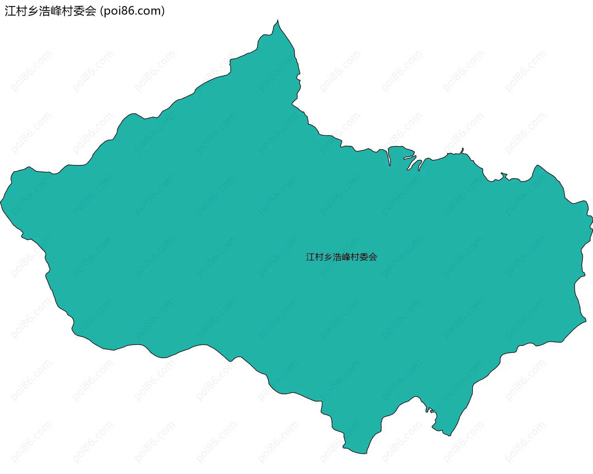 江村乡浩峰村委会边界地图