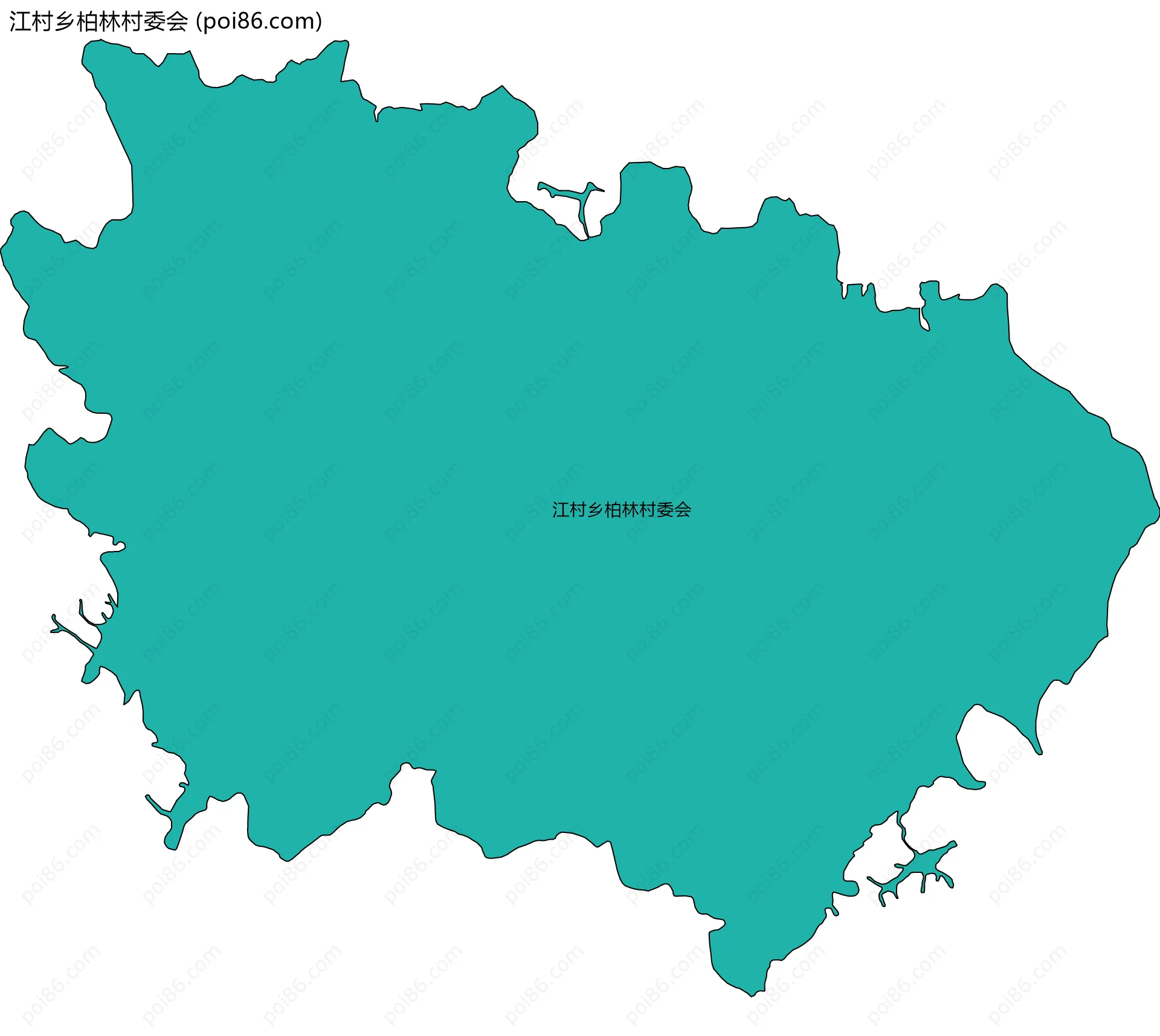 江村乡柏林村委会边界地图