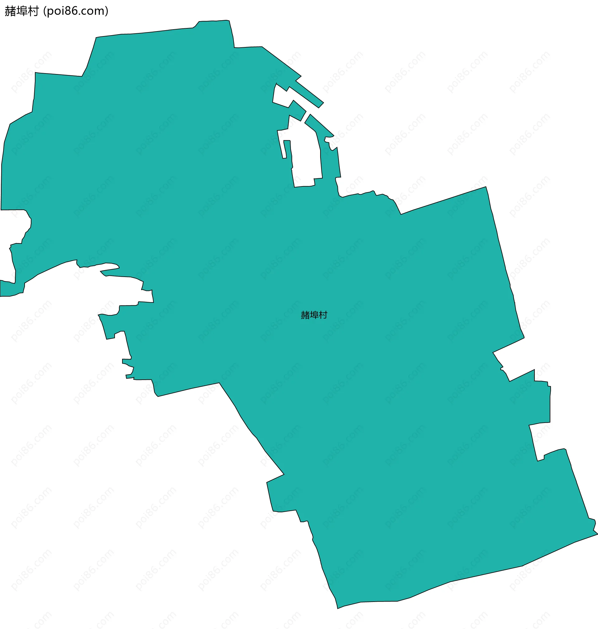 赭埠村边界地图