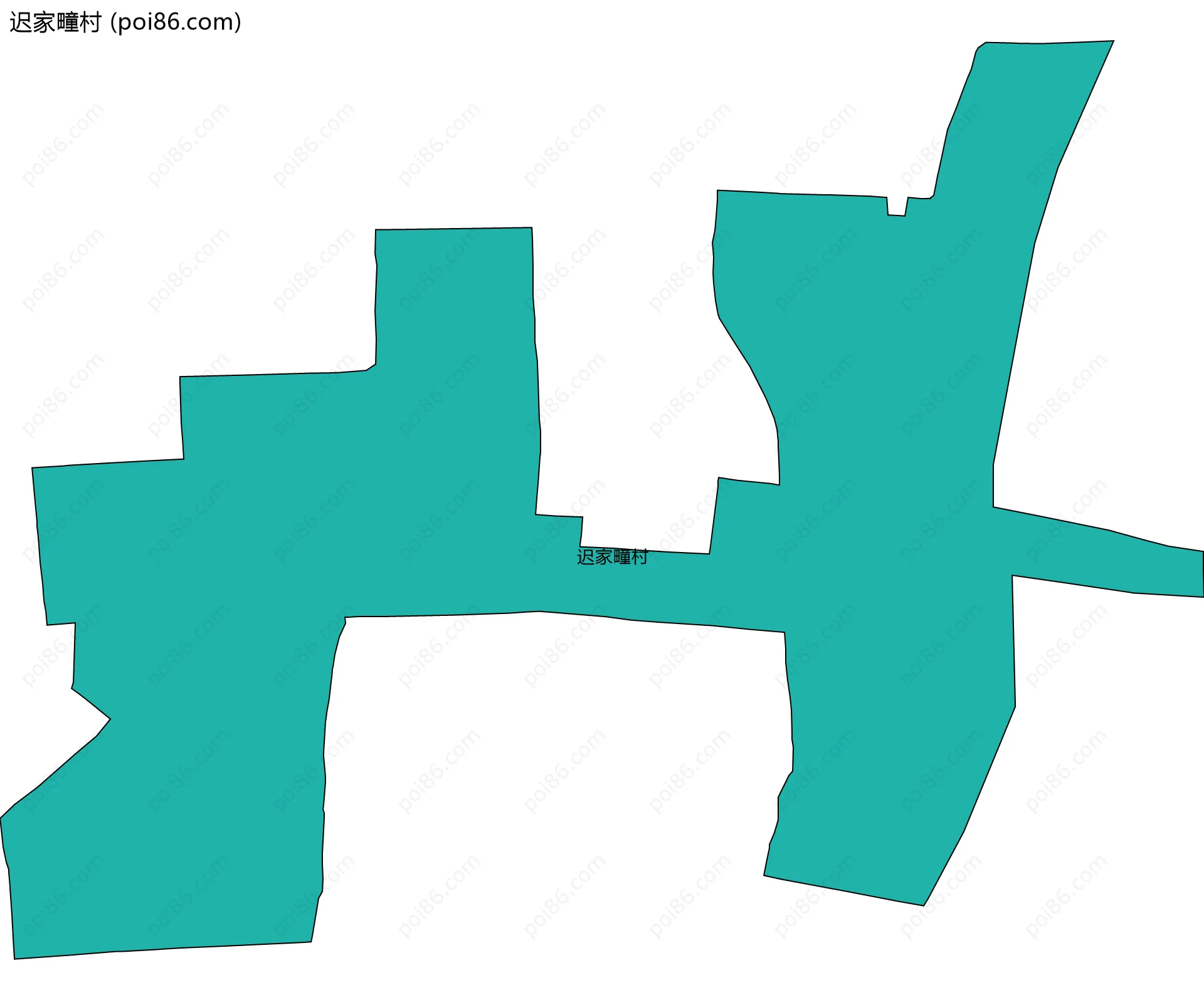 迟家疃村边界地图