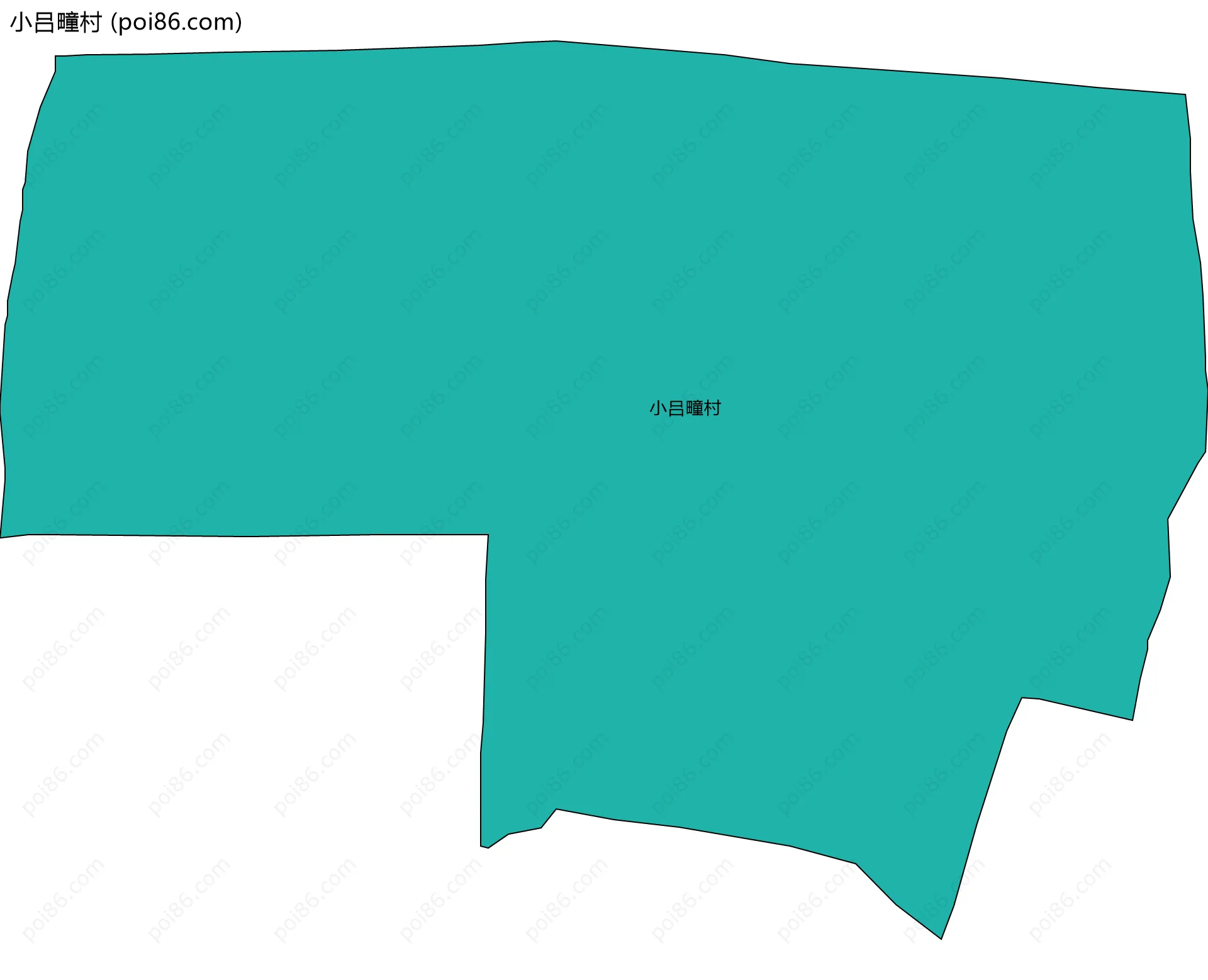 小吕疃村边界地图