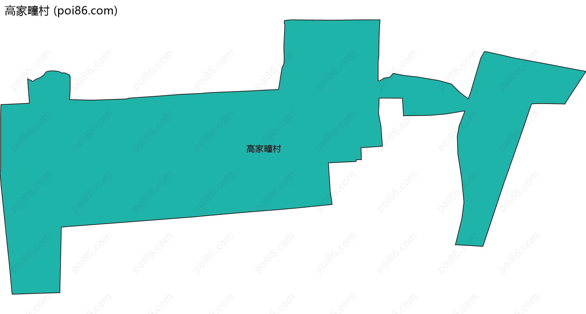 高家疃村边界地图