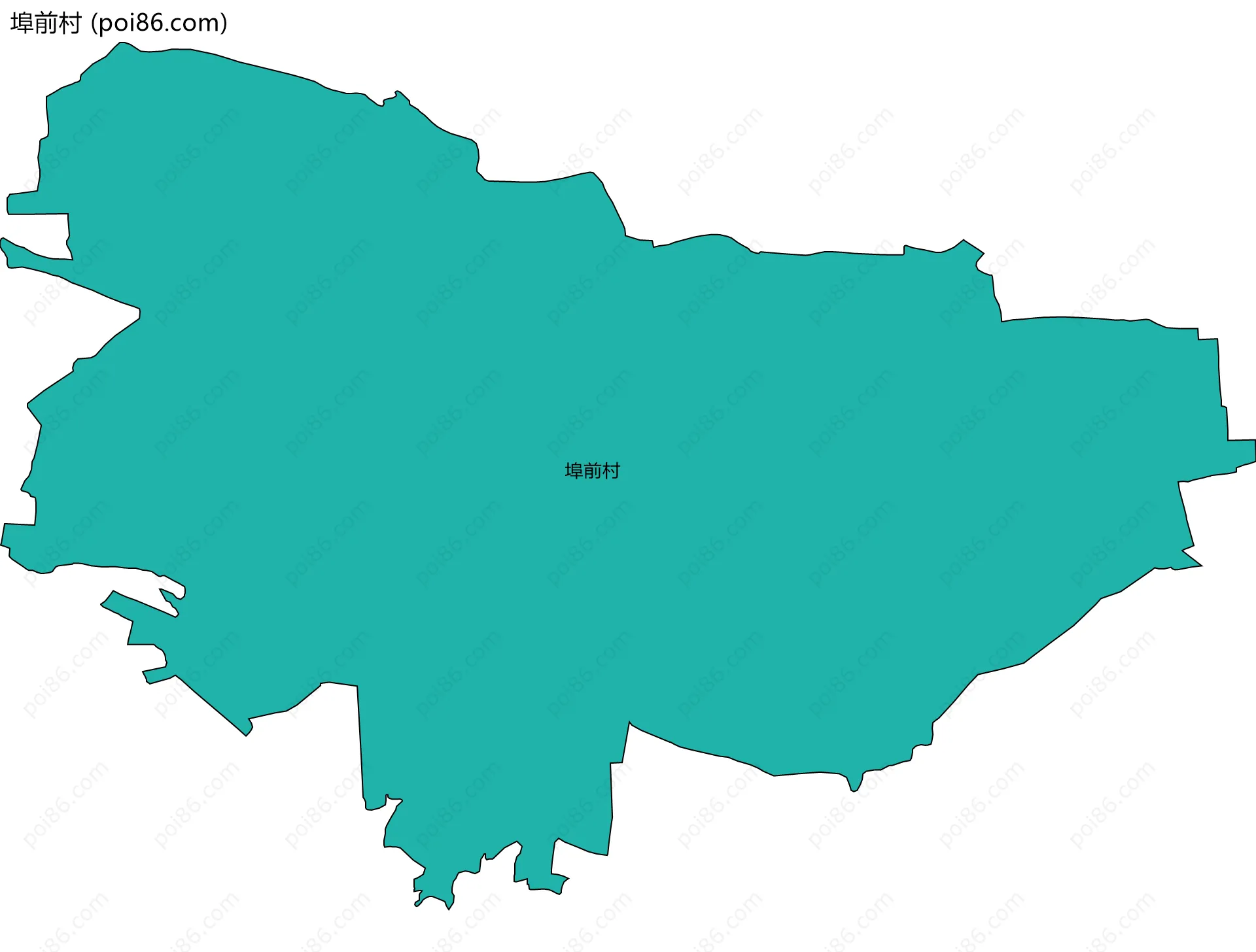 埠前村边界地图