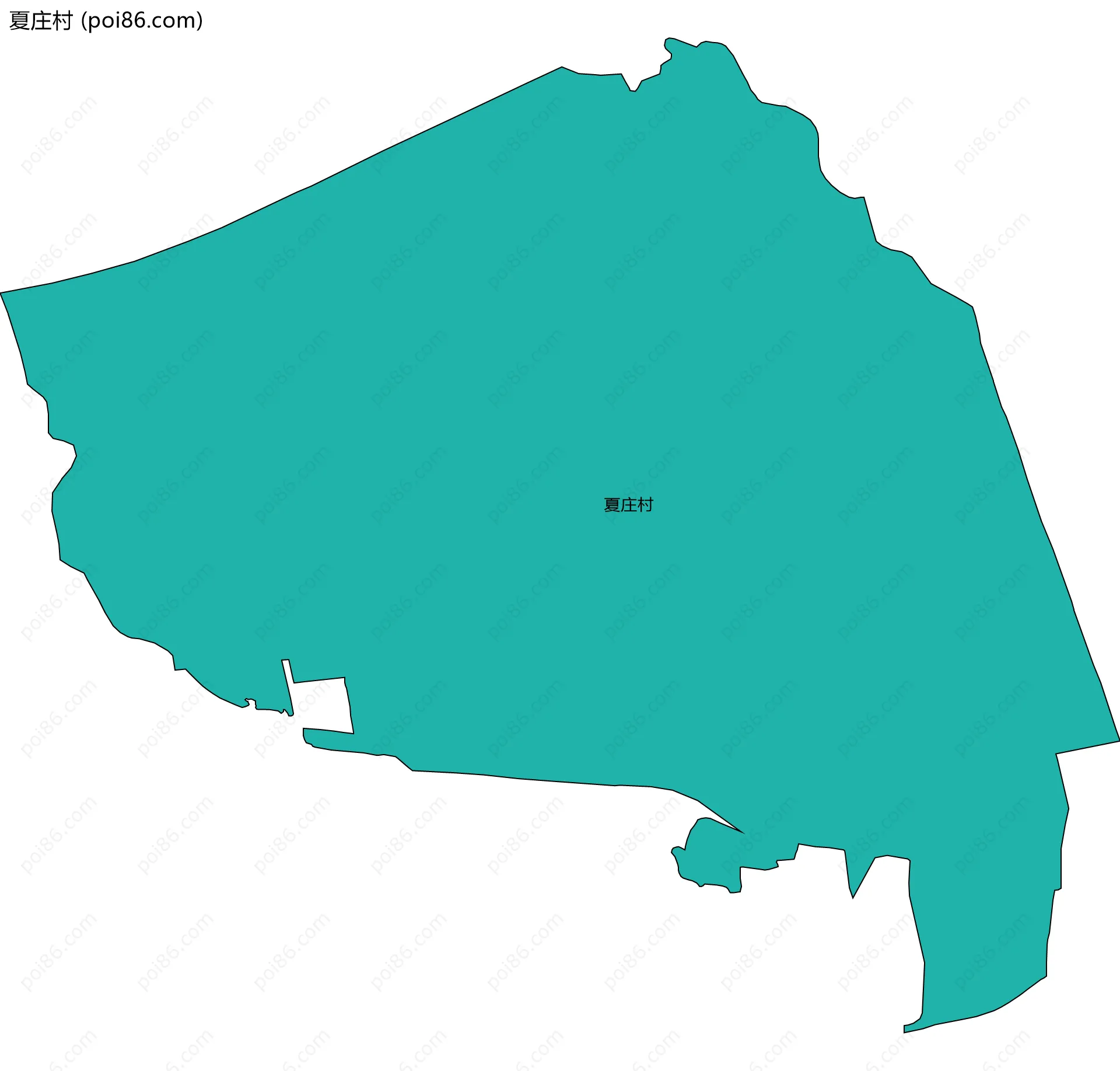 夏庄村边界地图