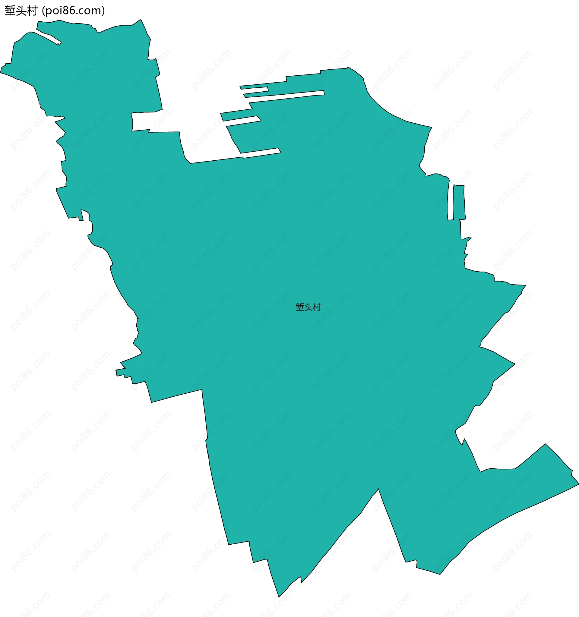 堑头村边界地图