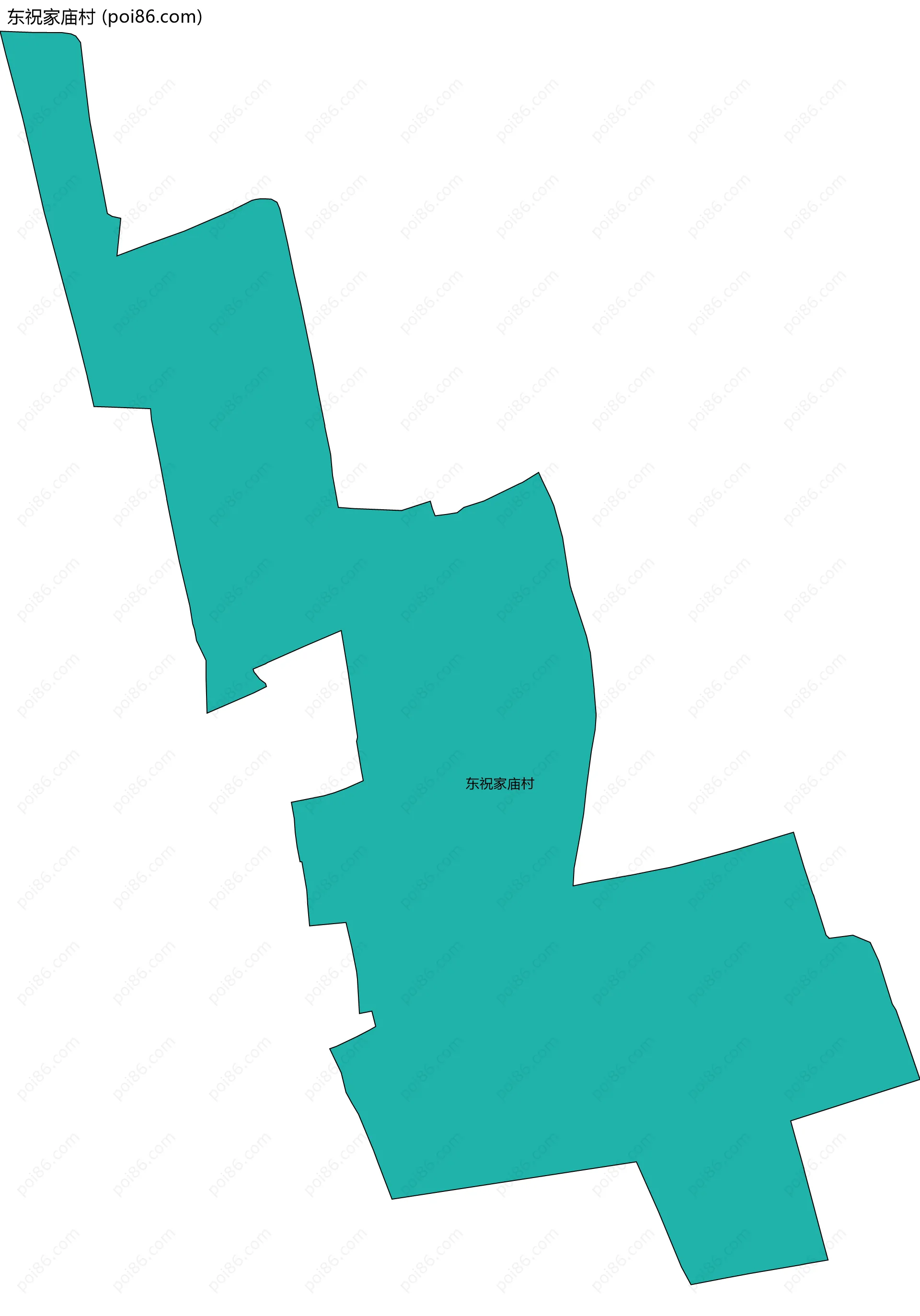 东祝家庙村边界地图