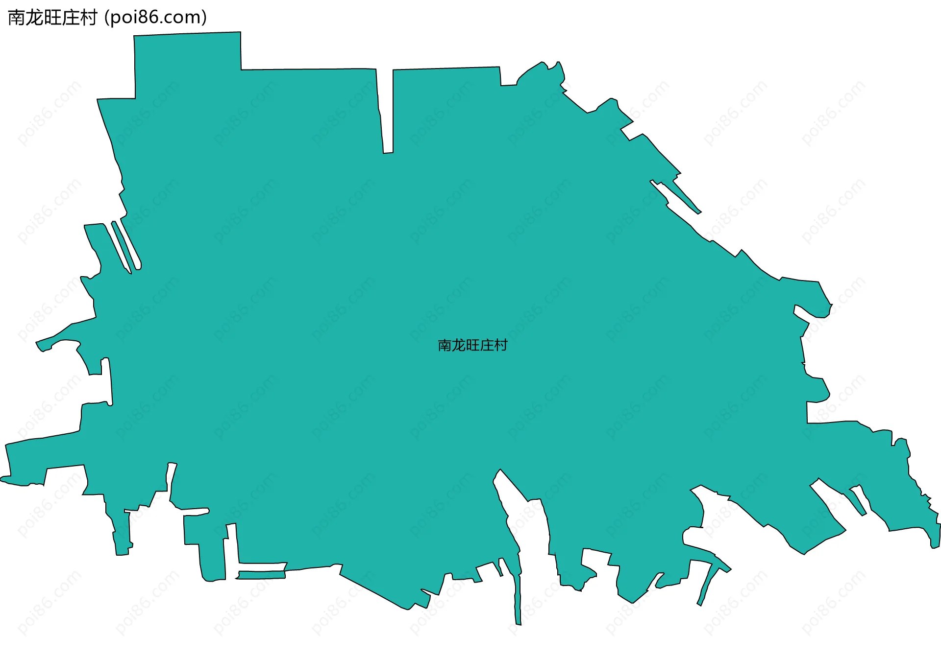 南龙旺庄村边界地图