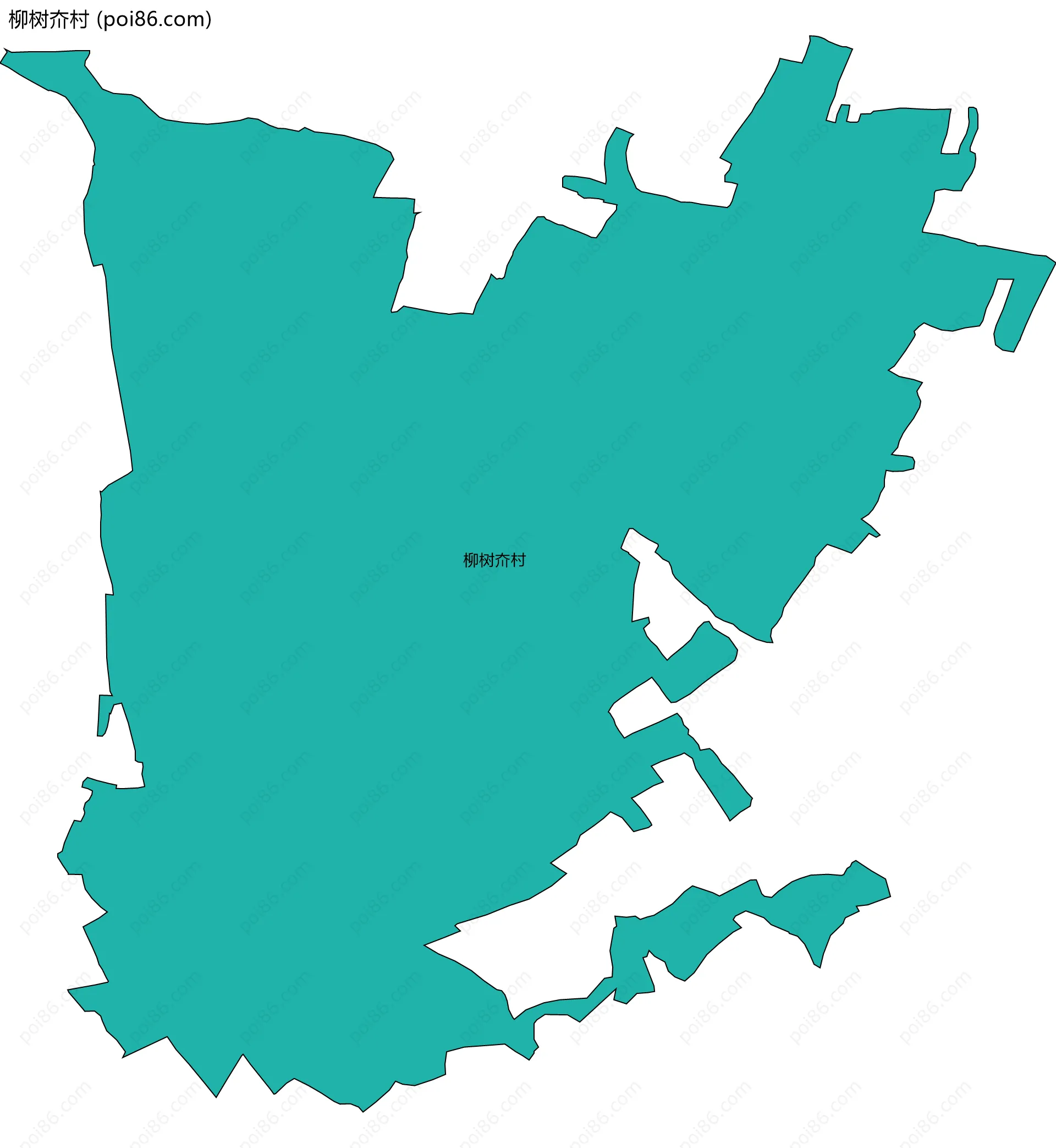 柳树夼村边界地图