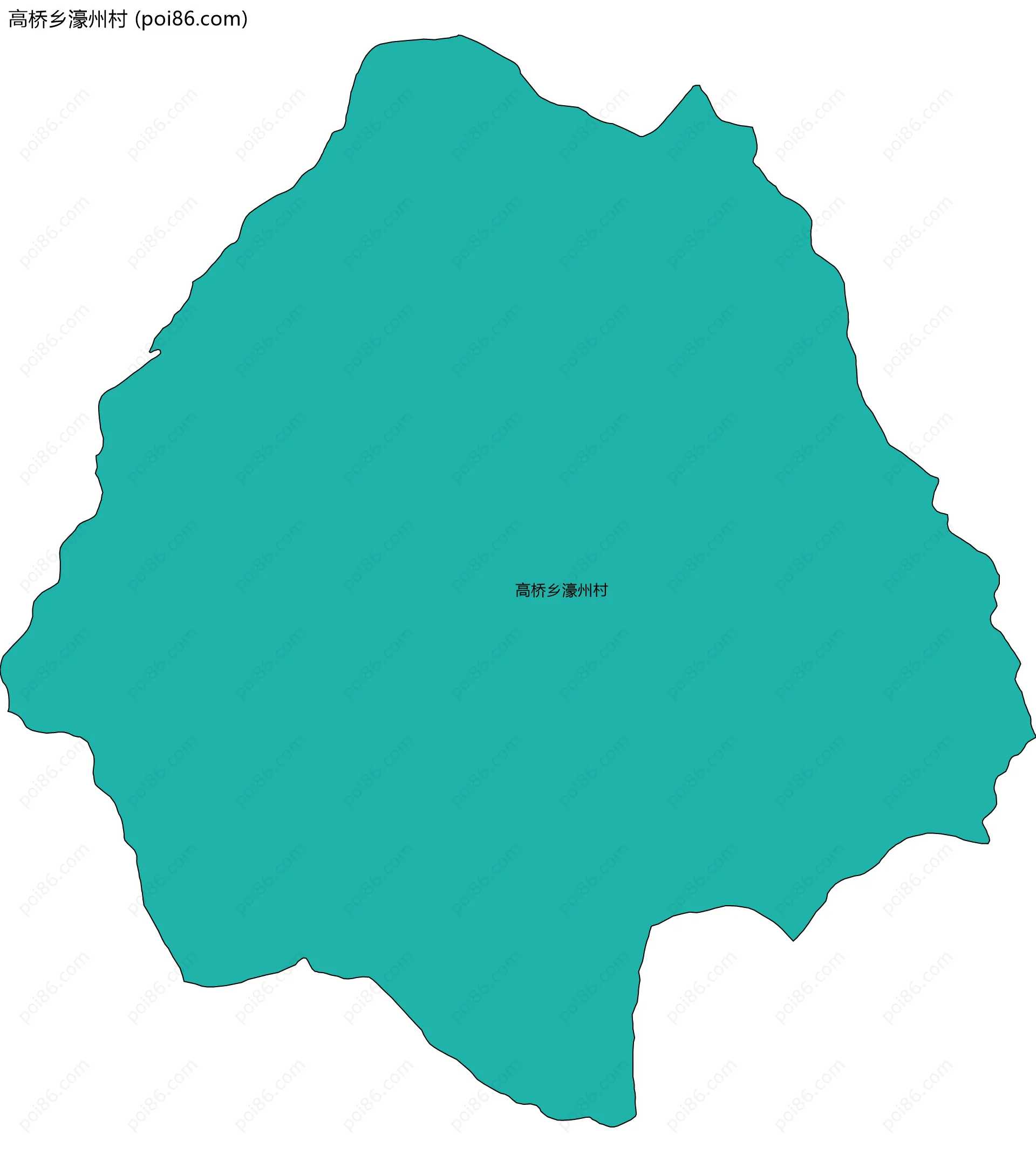 高桥乡濠州村边界地图