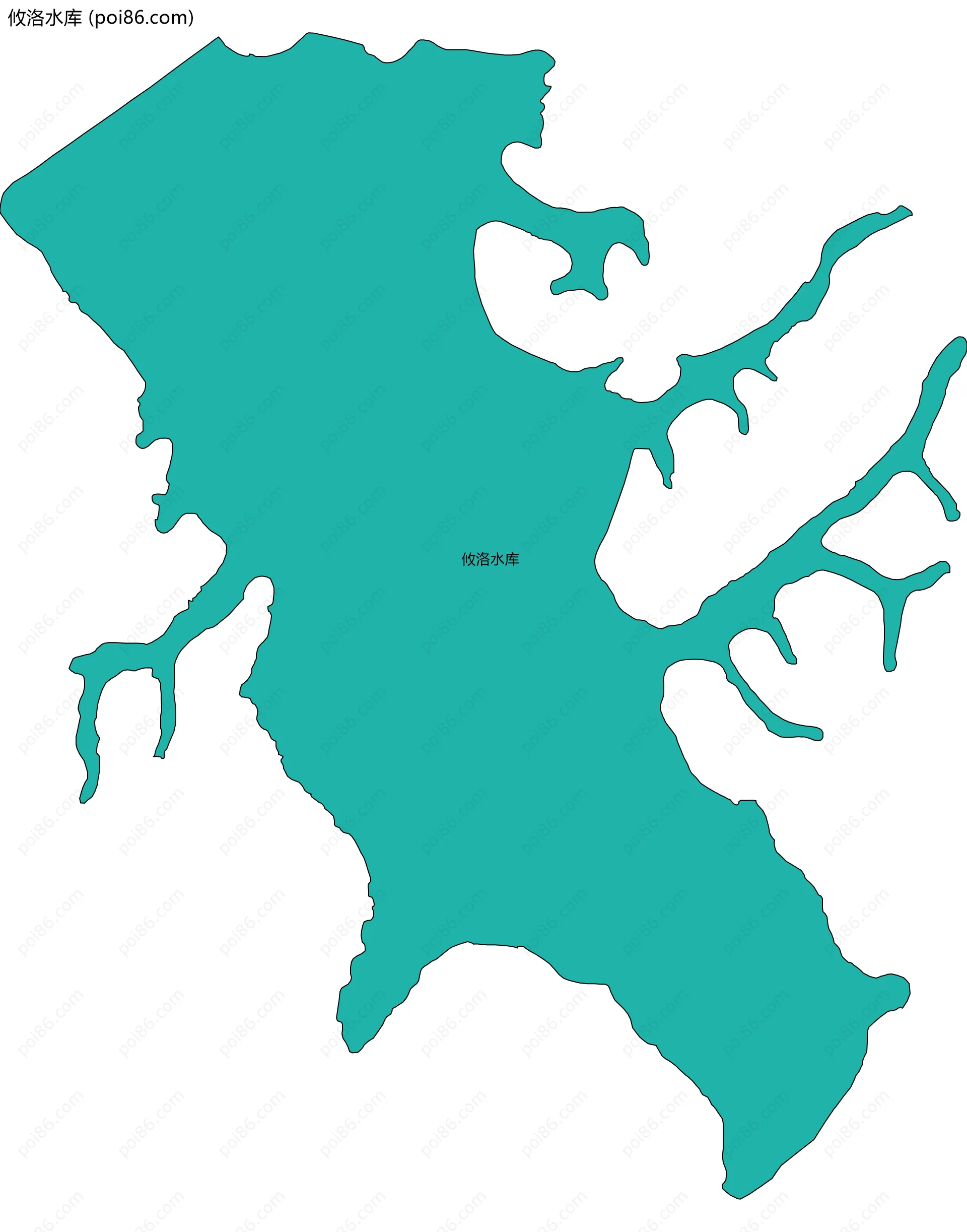 攸洛水库边界地图
