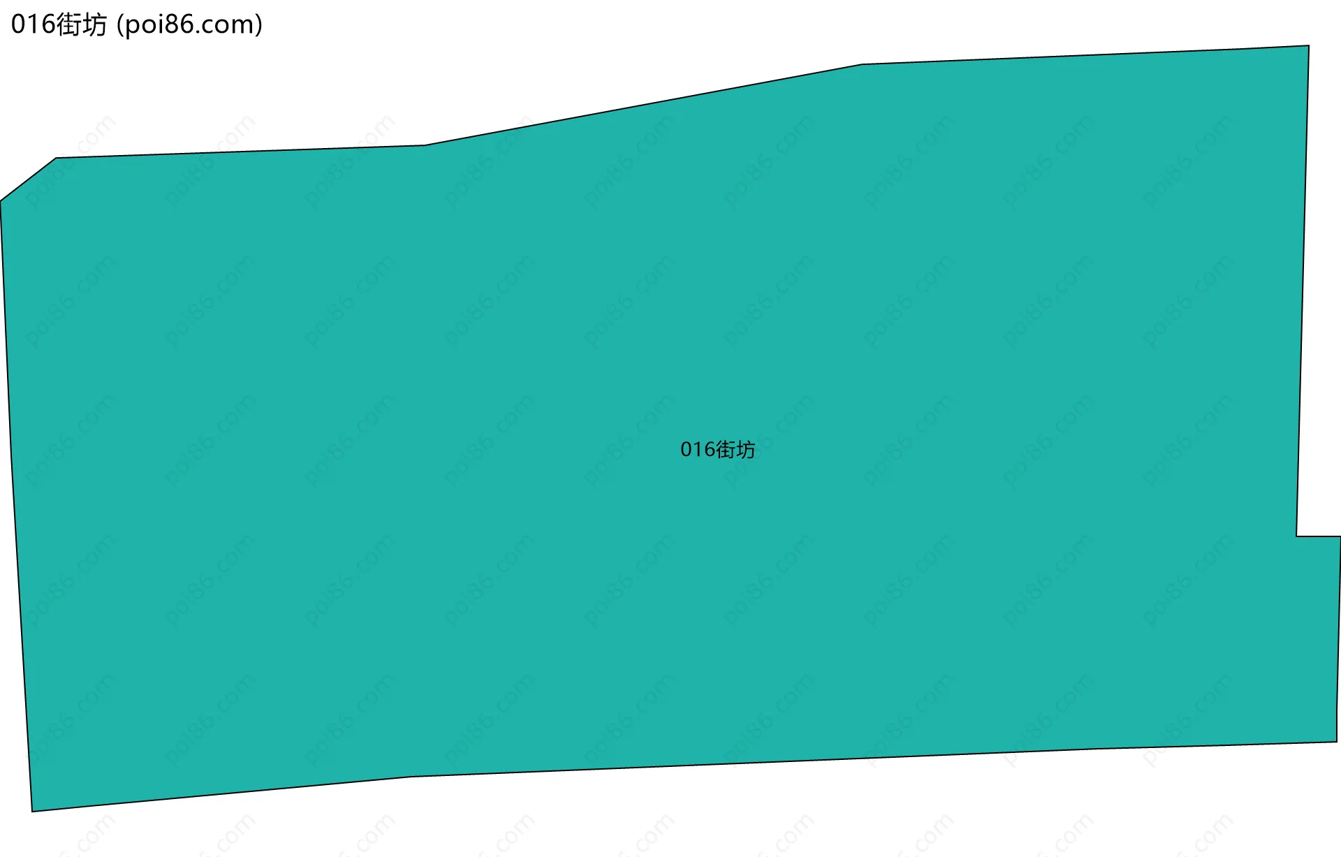 016街坊边界地图