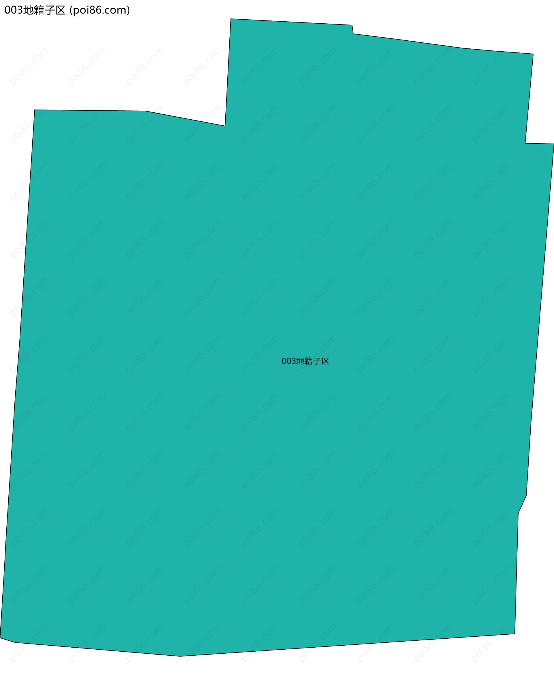 003地籍子区边界地图