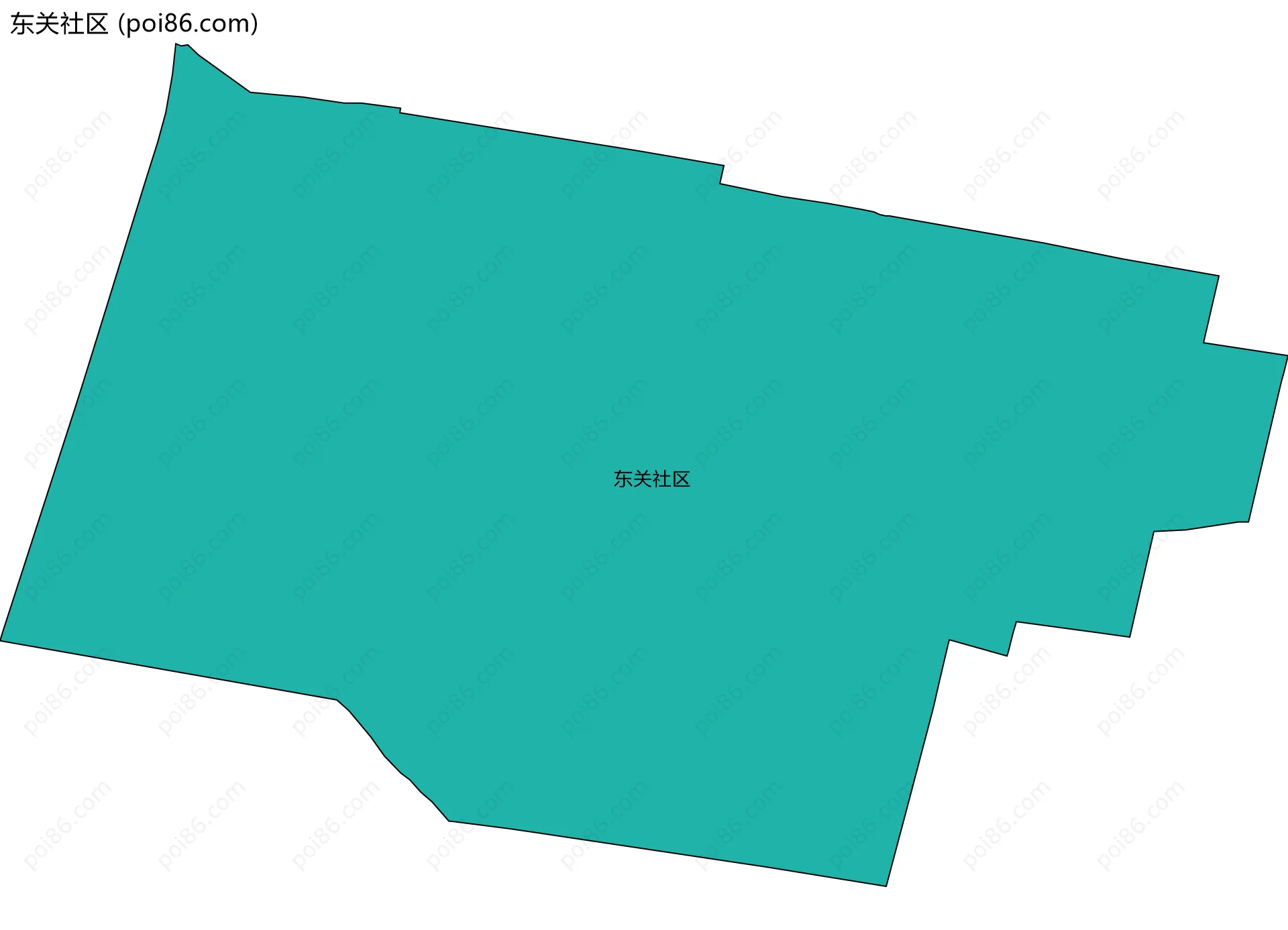 东关社区边界地图