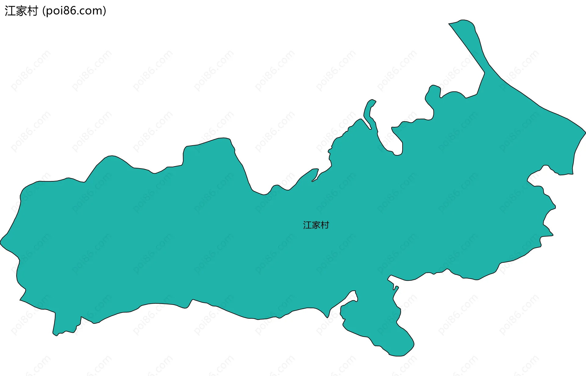 江家村边界地图