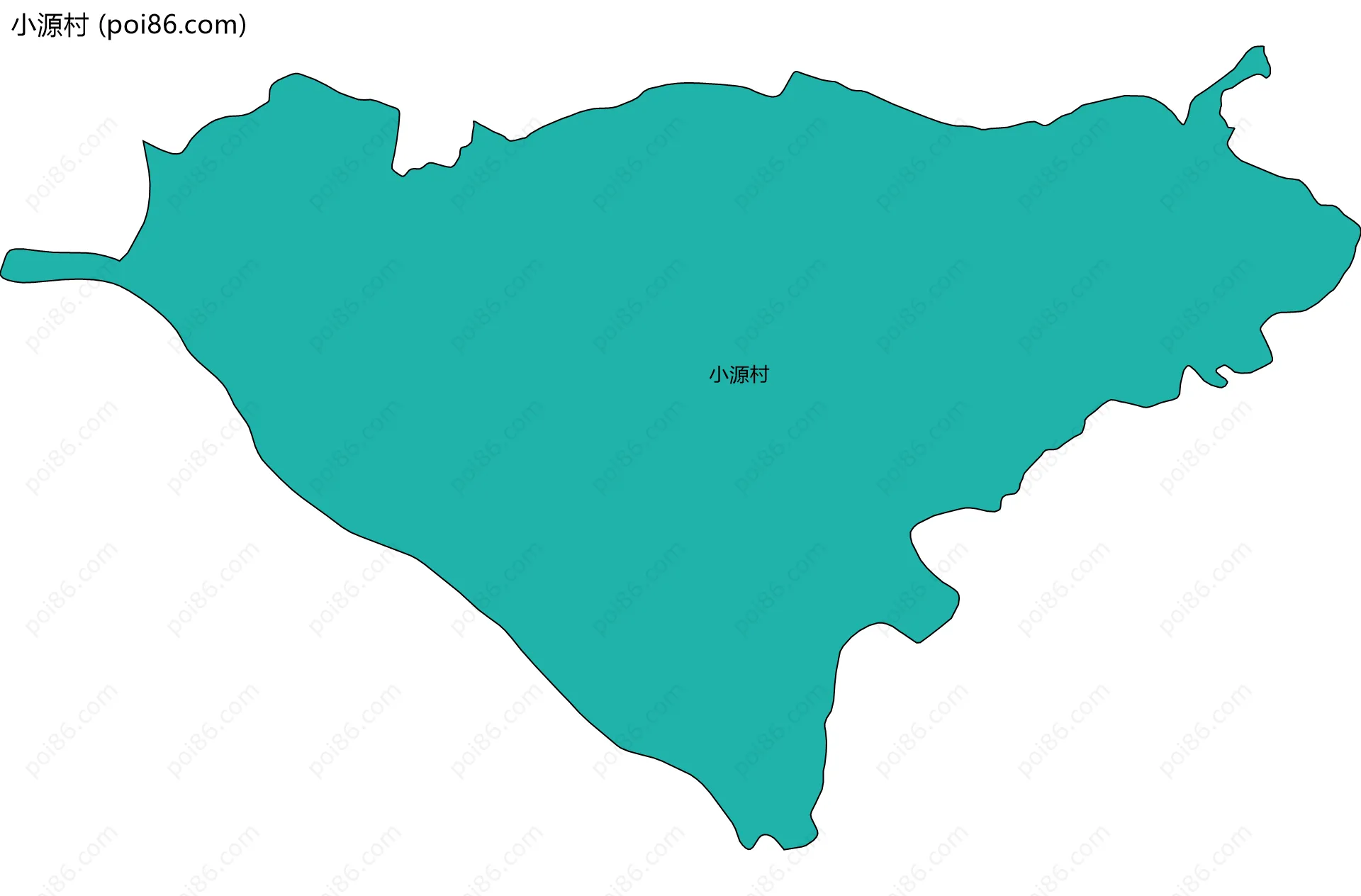 小源村边界地图