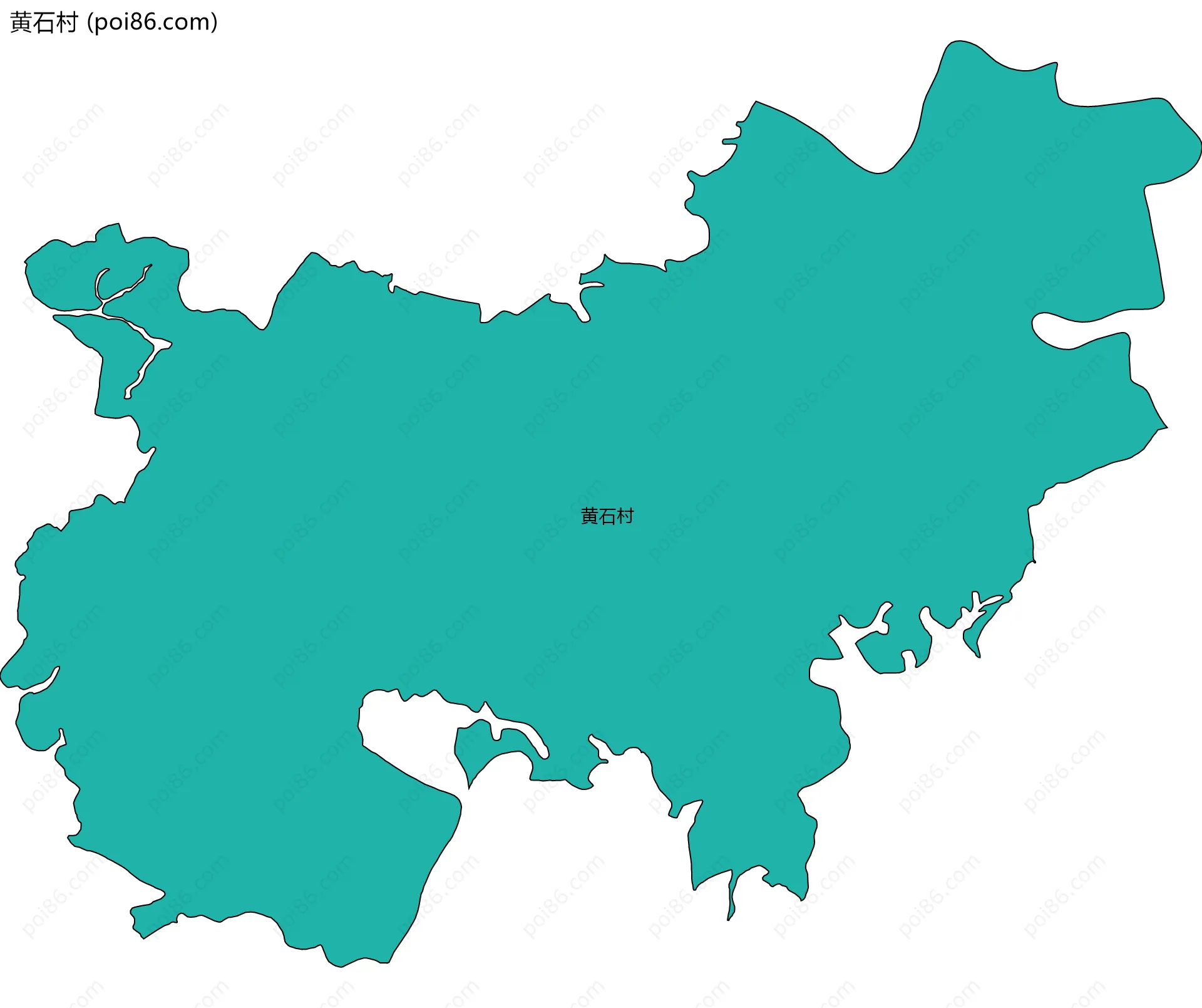 黄石村边界地图