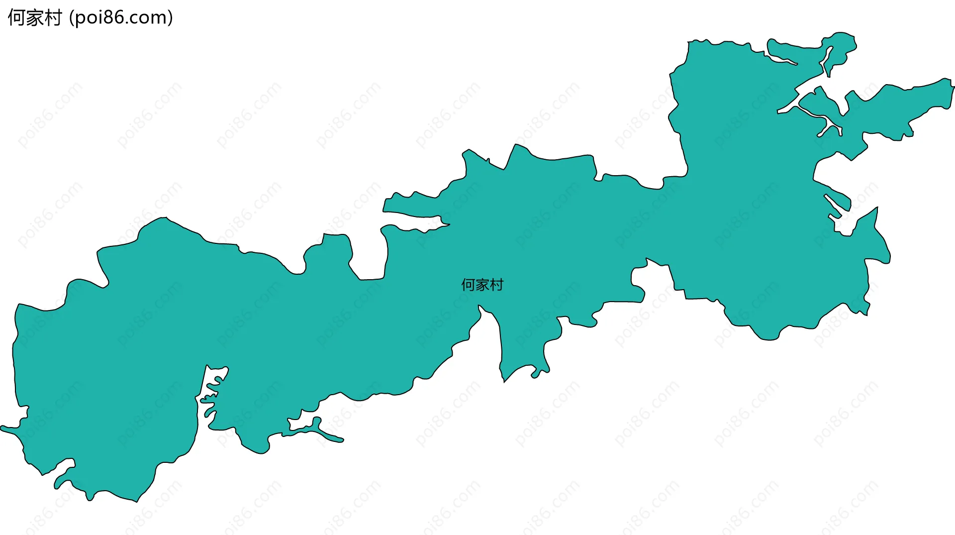 何家村边界地图