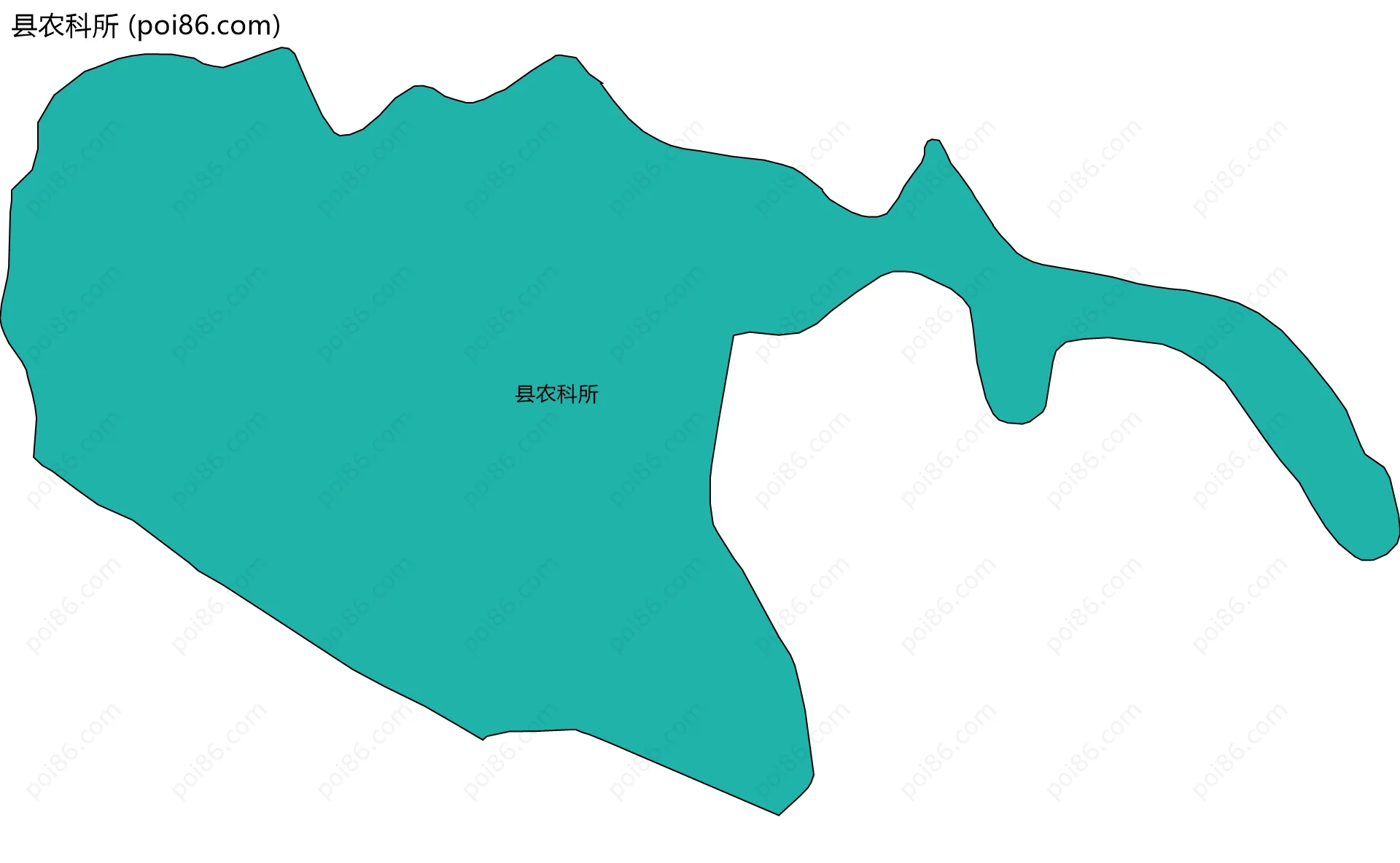 县农科所边界地图