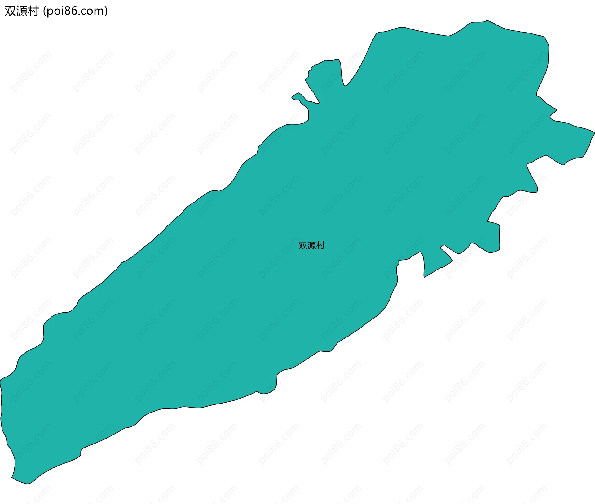 双源村边界地图