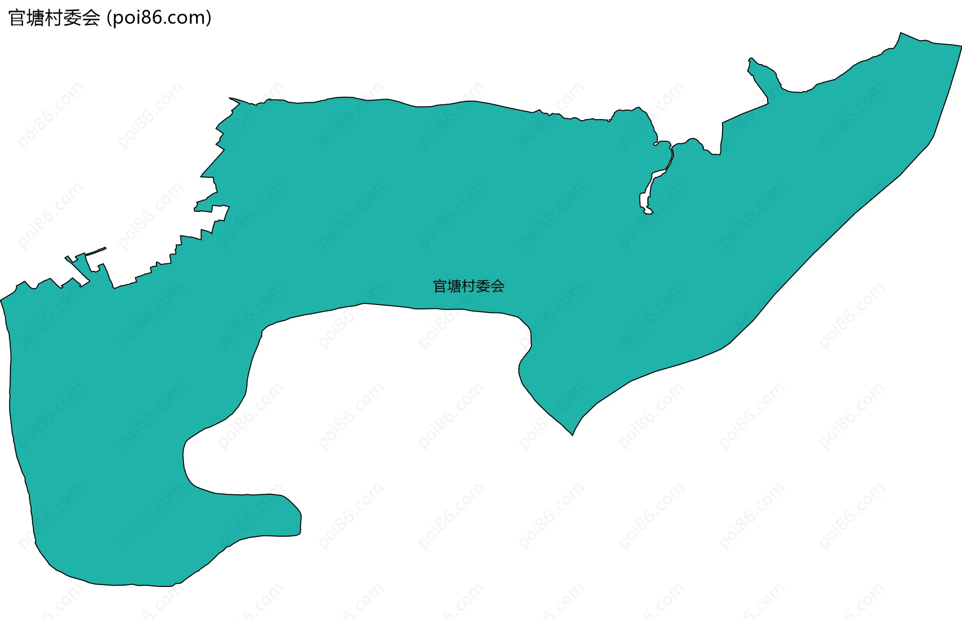 官塘村委会边界地图