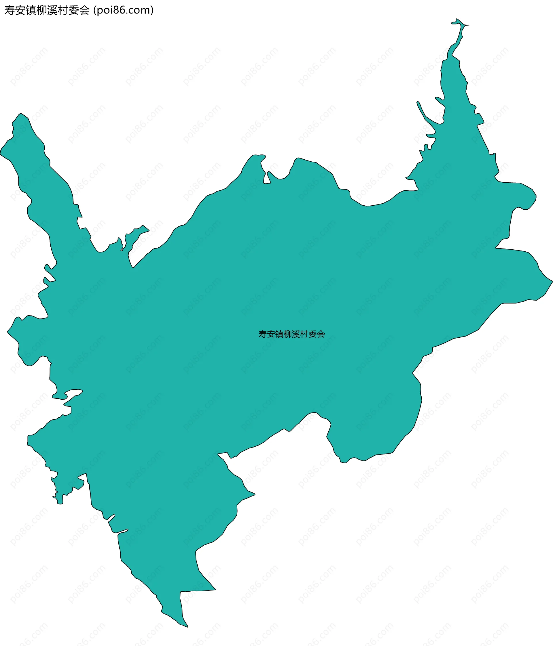 寿安镇柳溪村委会边界地图