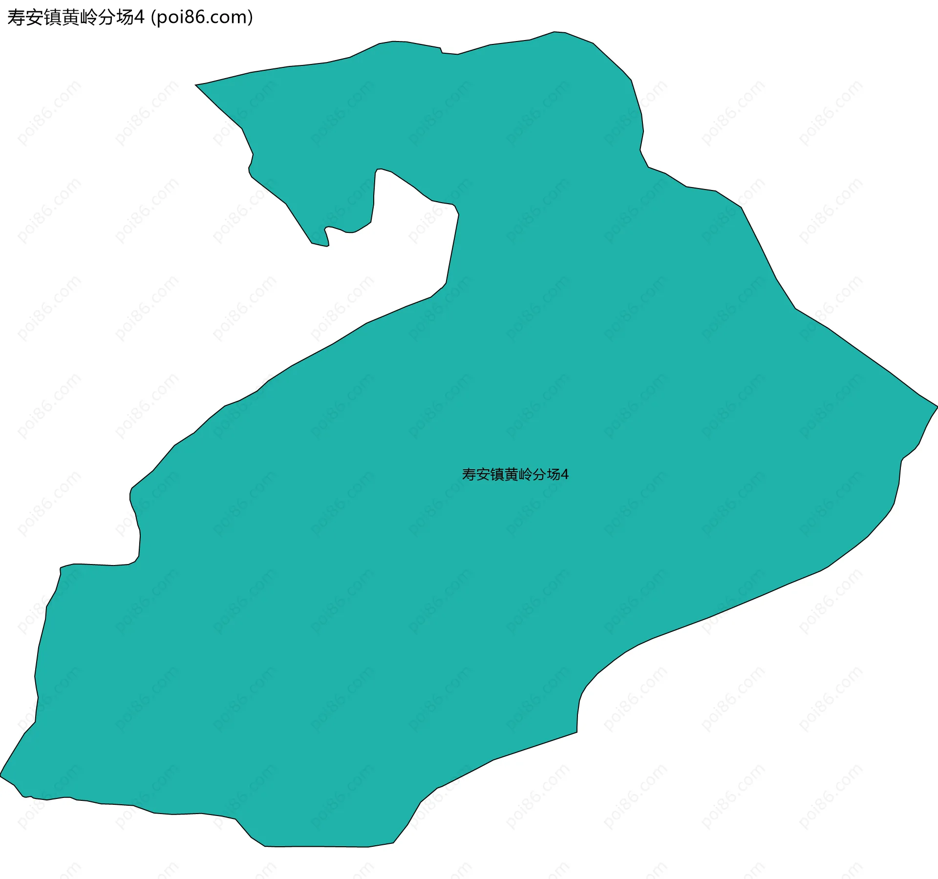 寿安镇黄岭分场4边界地图
