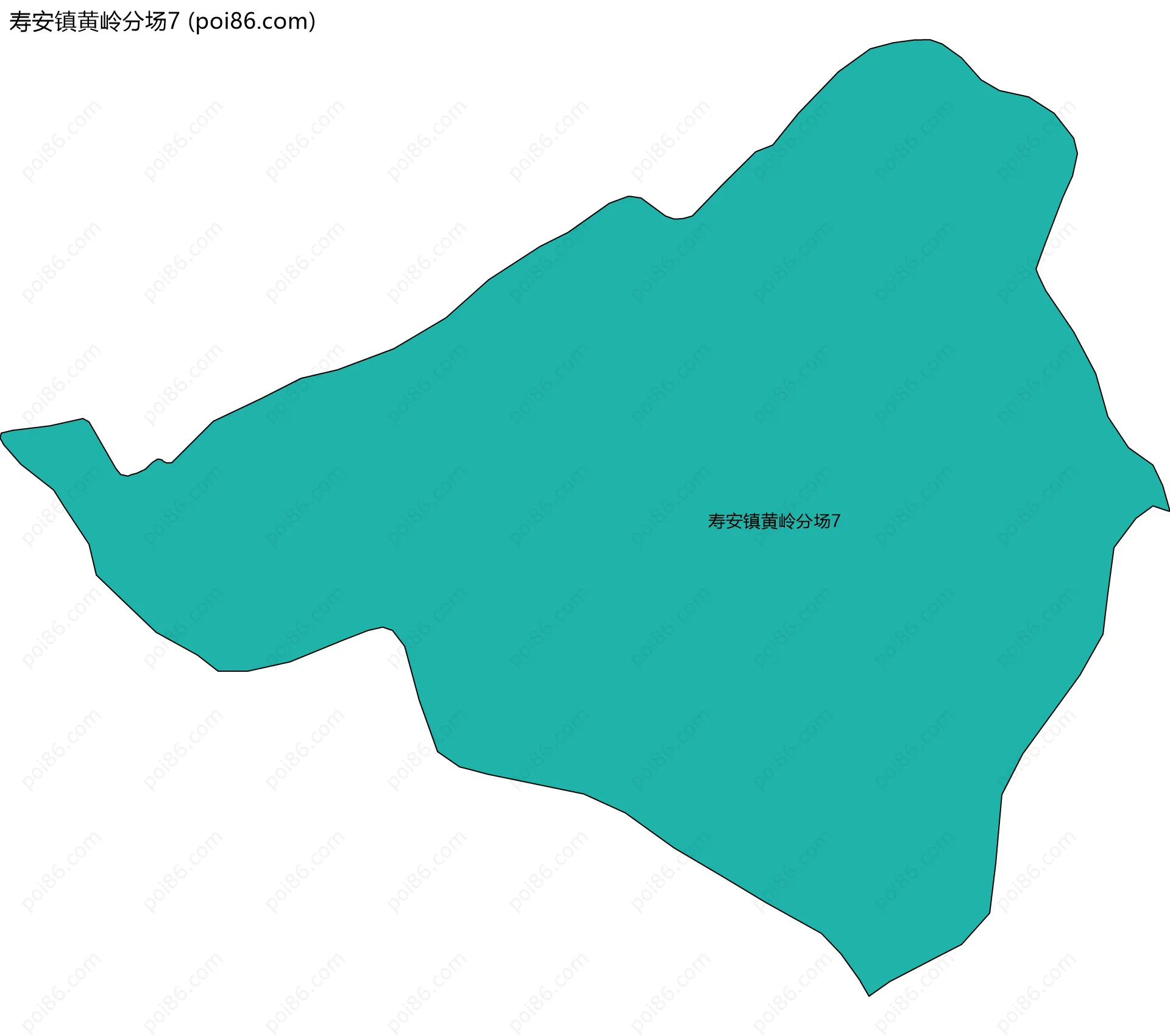 寿安镇黄岭分场7边界地图