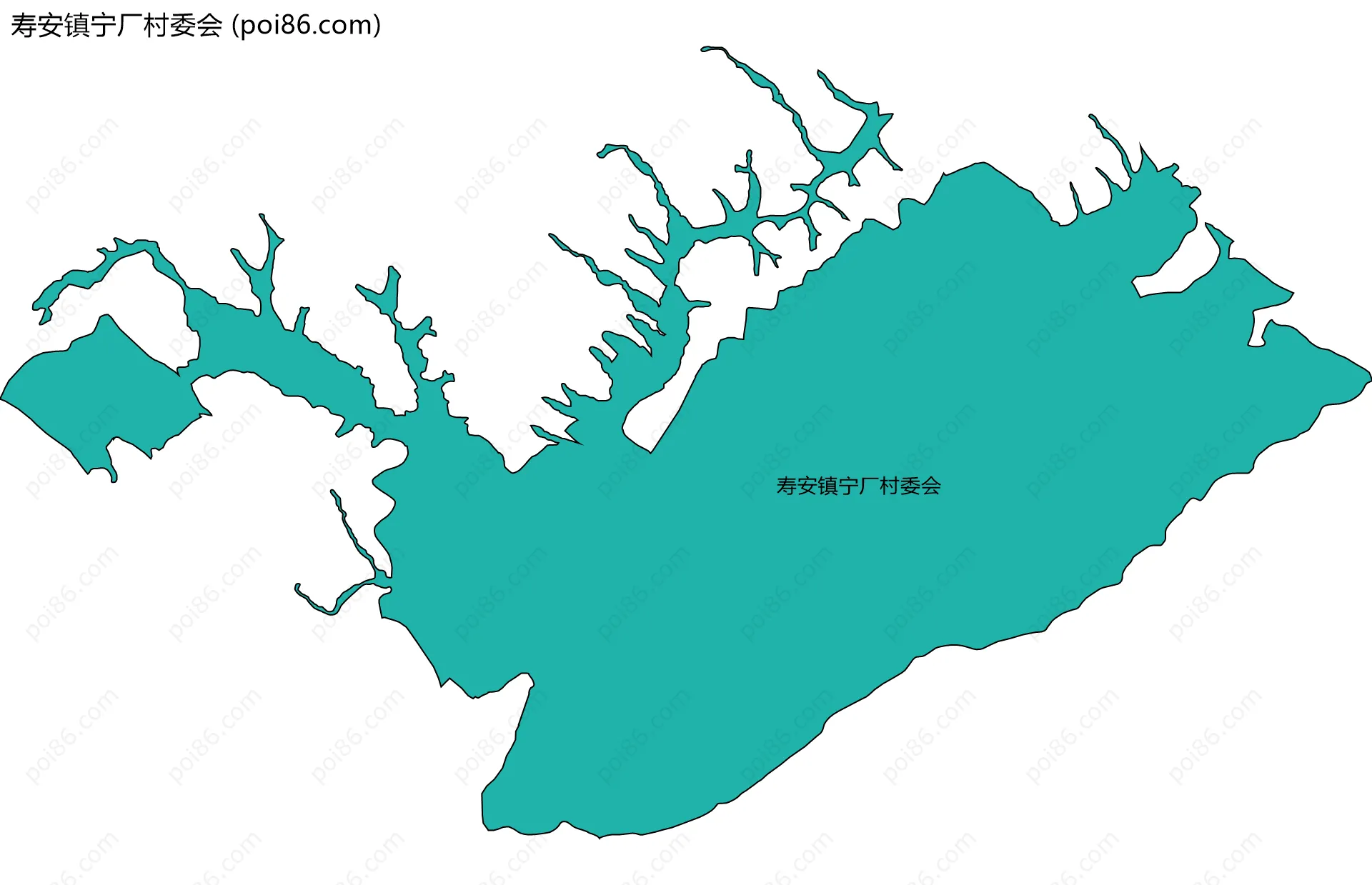 寿安镇宁厂村委会边界地图