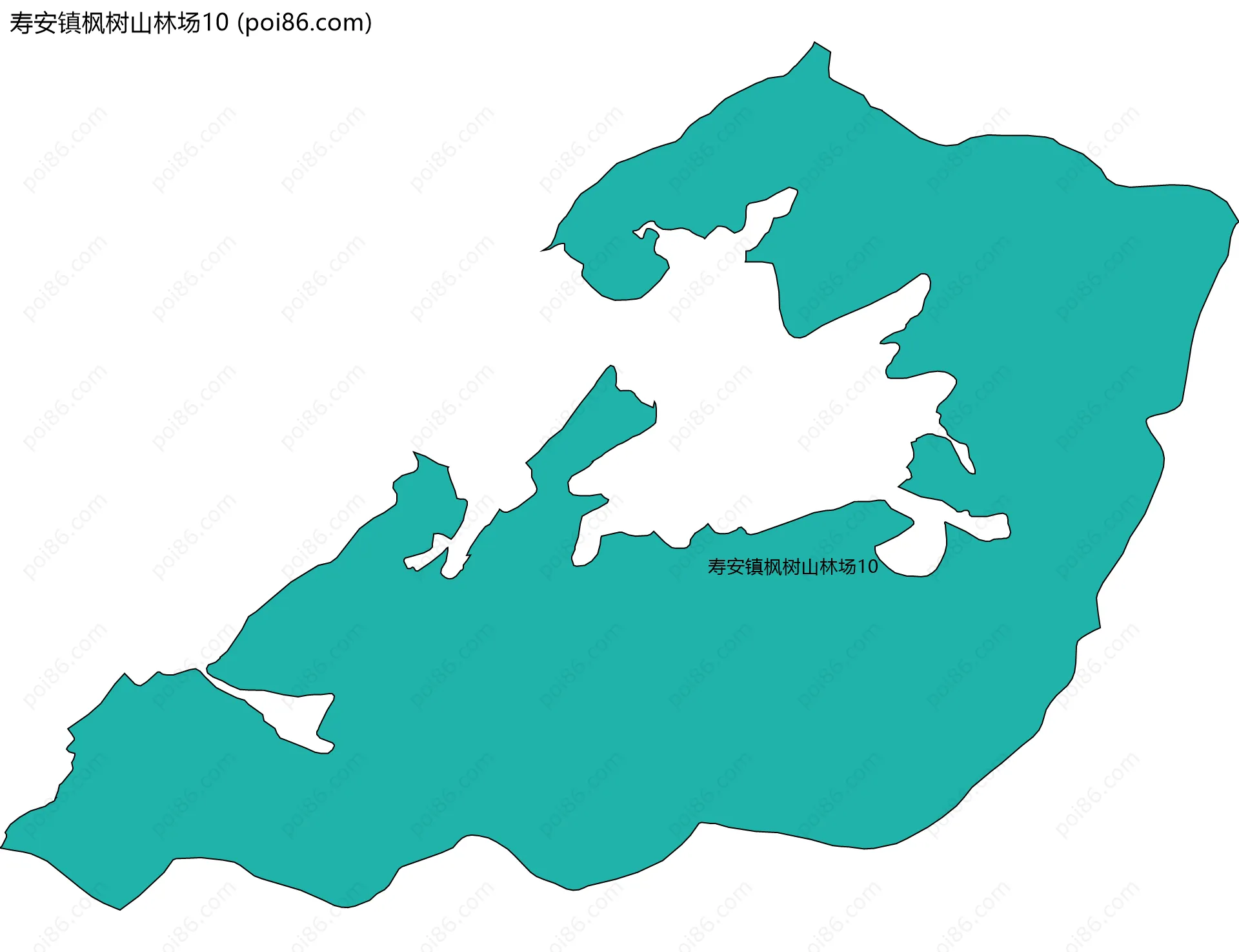寿安镇枫树山林场10边界地图