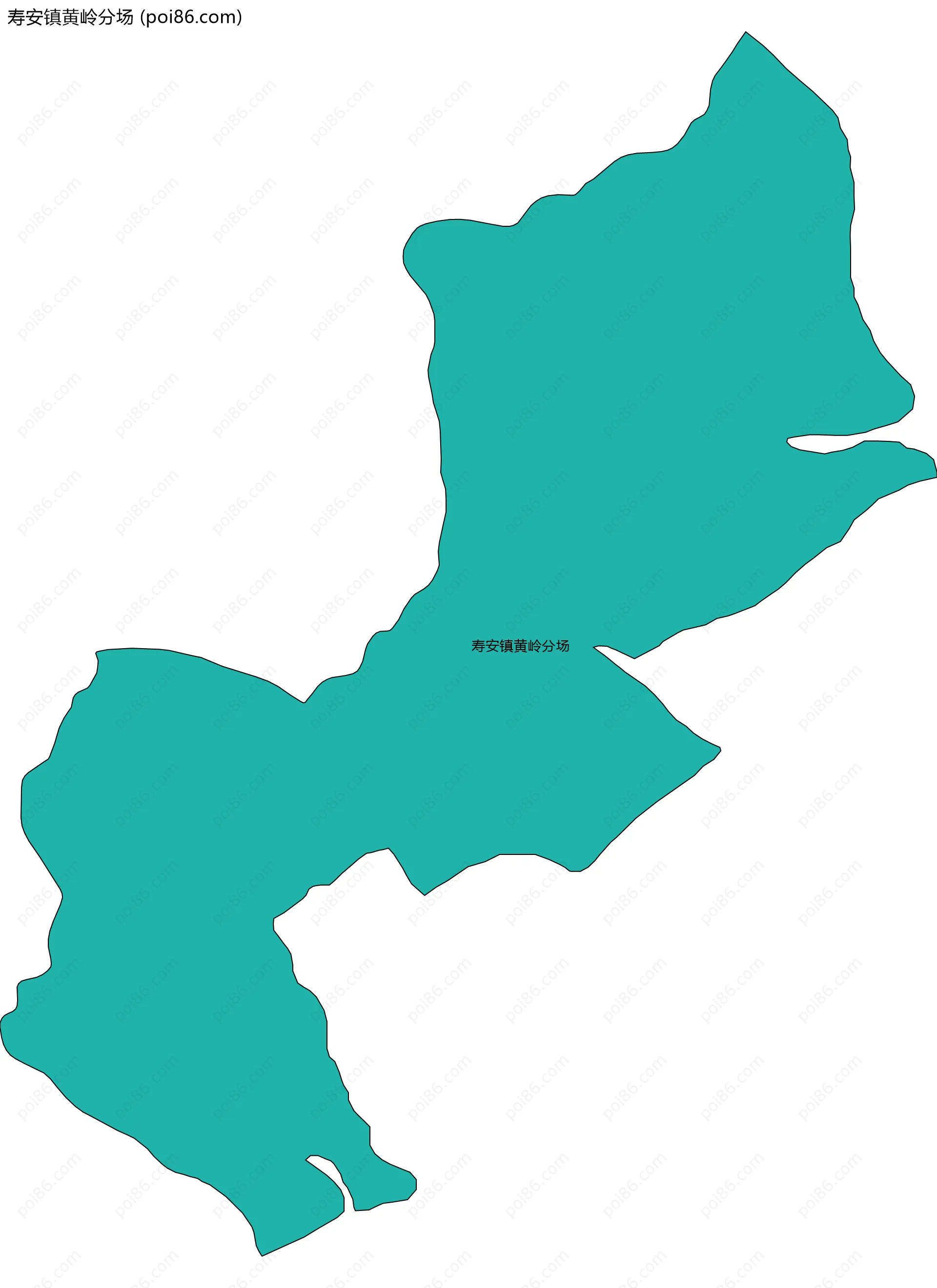 寿安镇黄岭分场边界地图