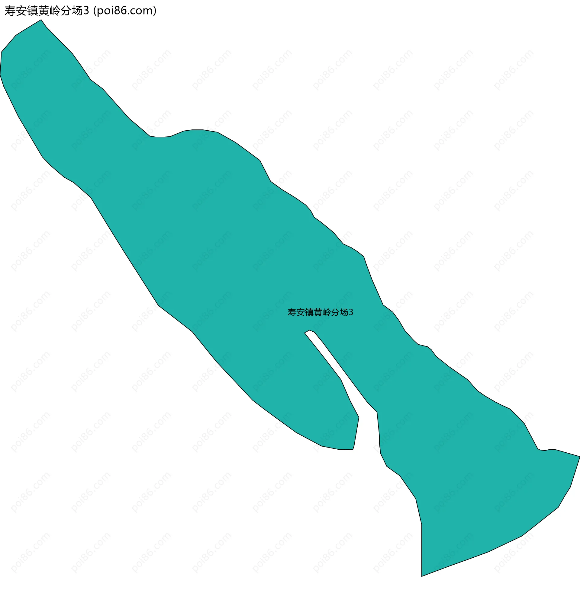 寿安镇黄岭分场3边界地图