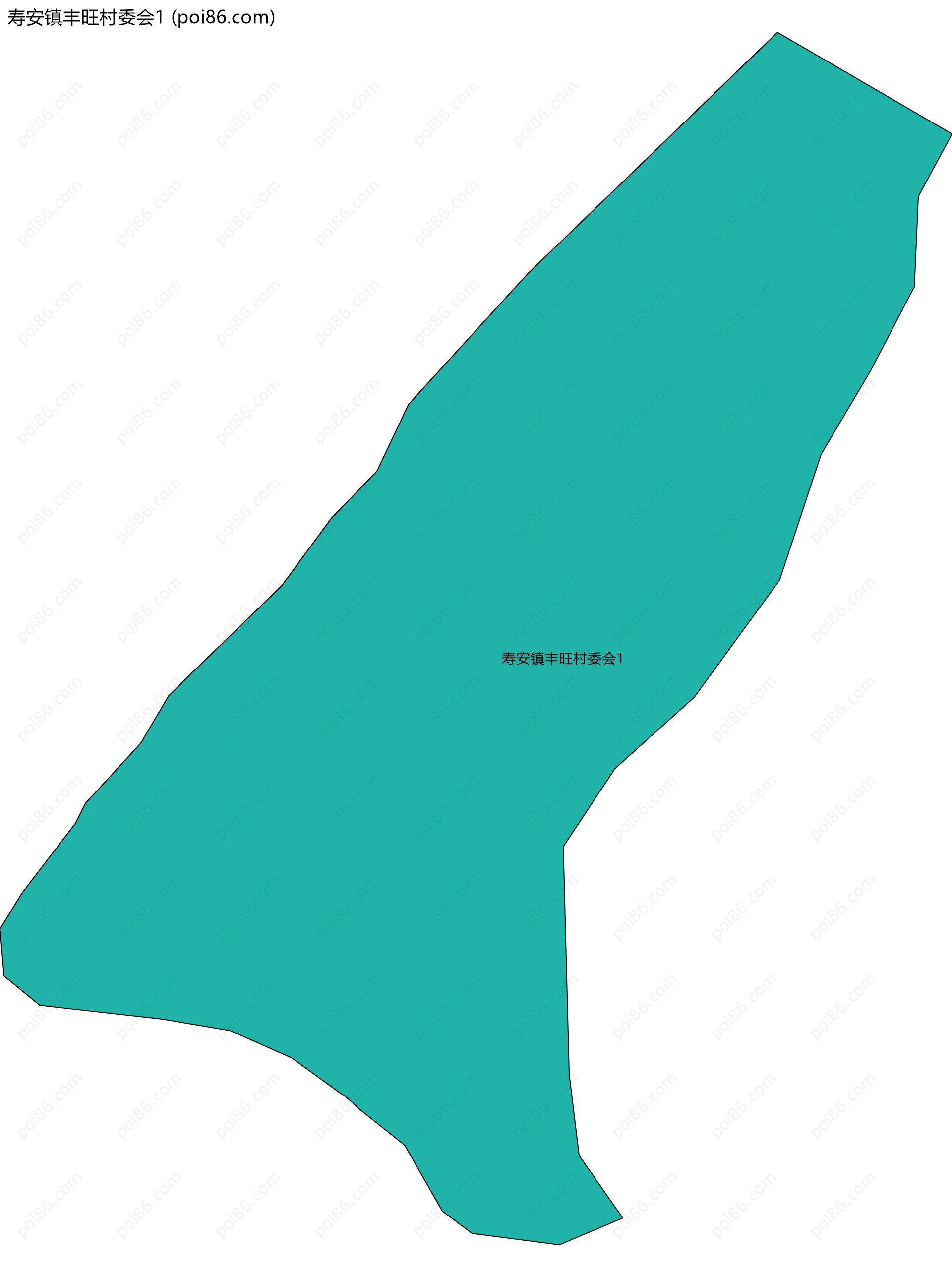 寿安镇丰旺村委会1边界地图