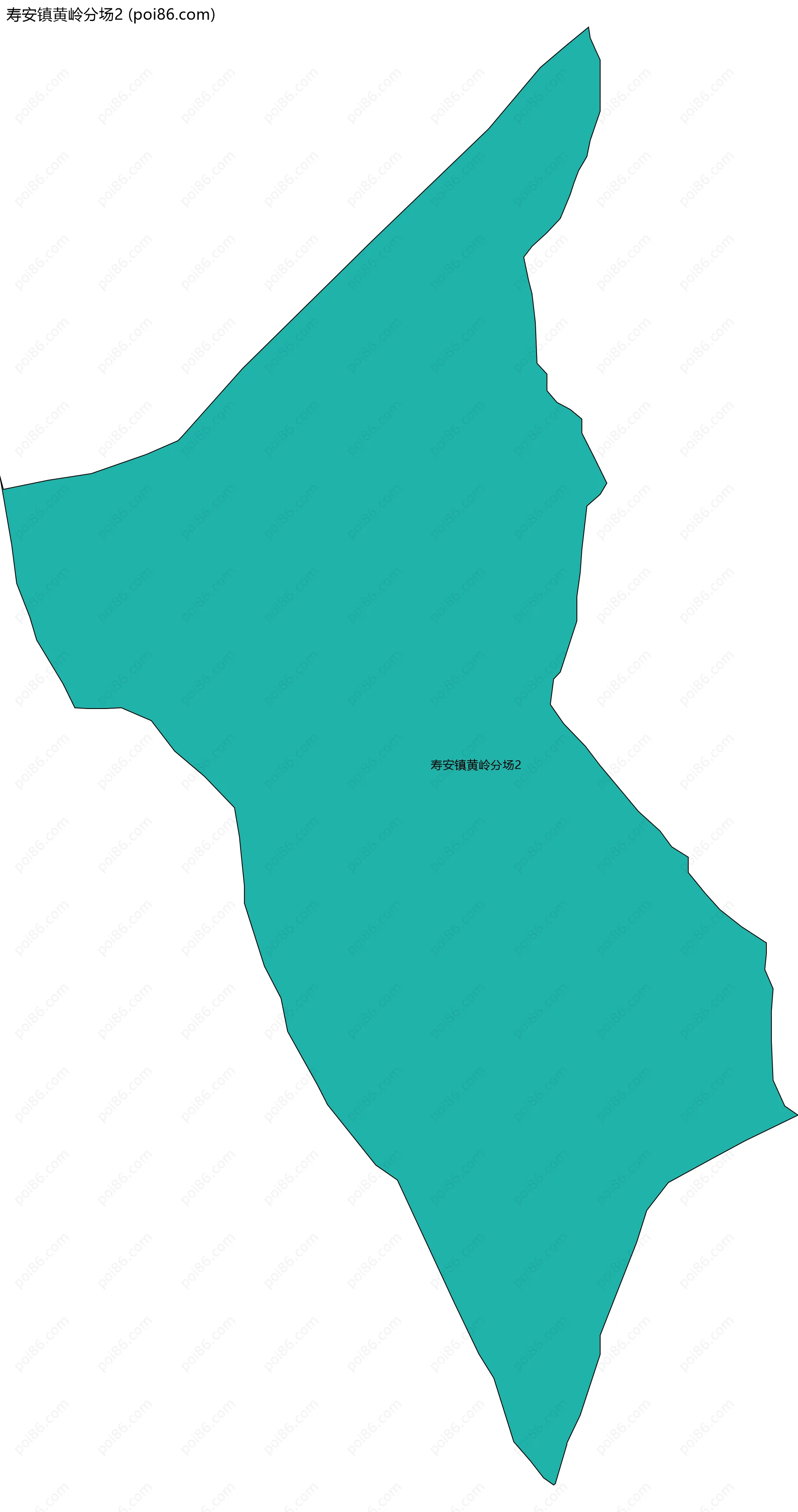 寿安镇黄岭分场2边界地图