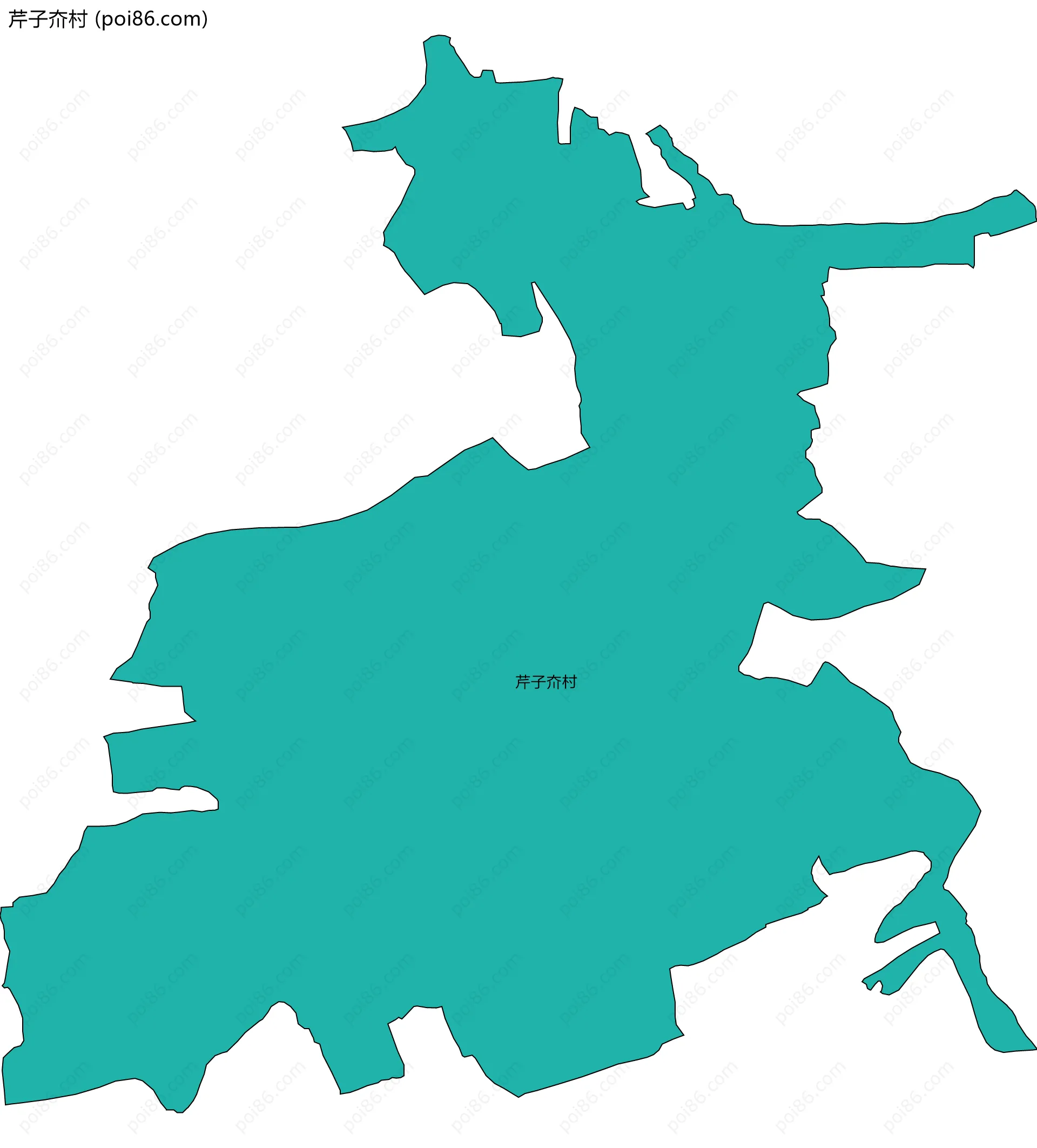 芹子夼村边界地图