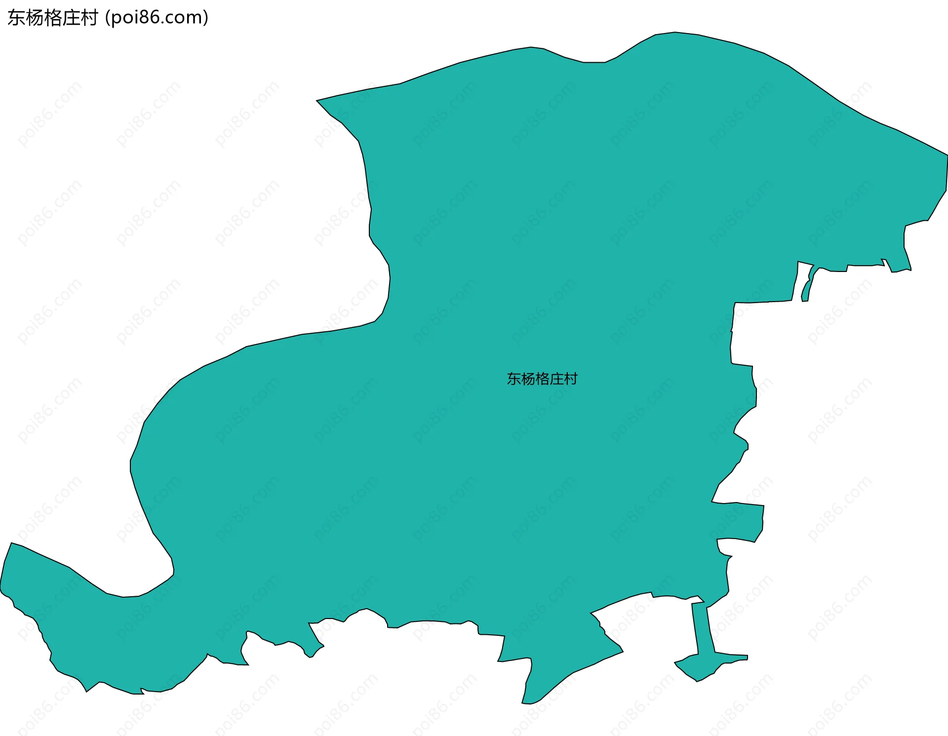 东杨格庄村边界地图