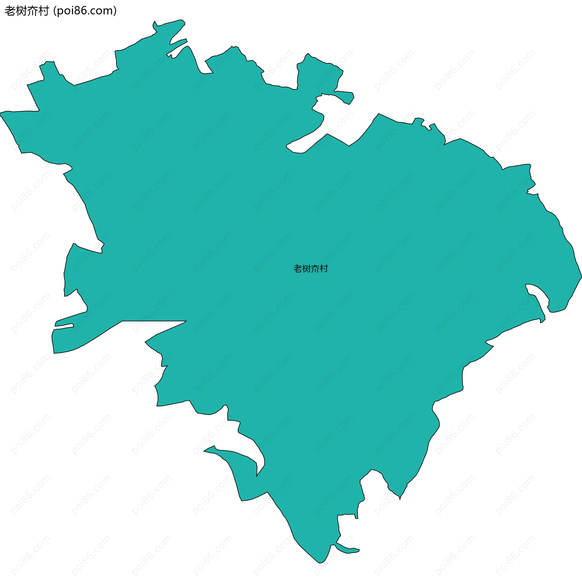 老树夼村边界地图