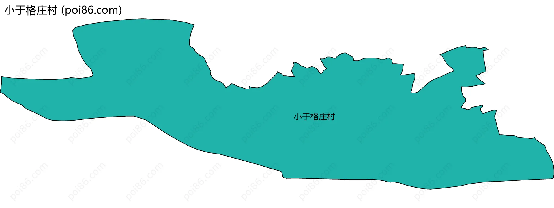 小于格庄村边界地图