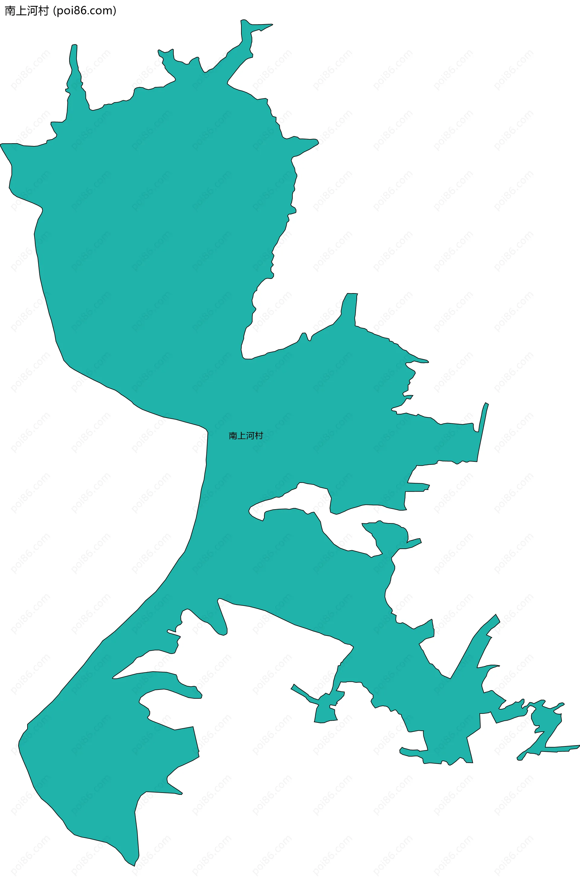 南上河村边界地图